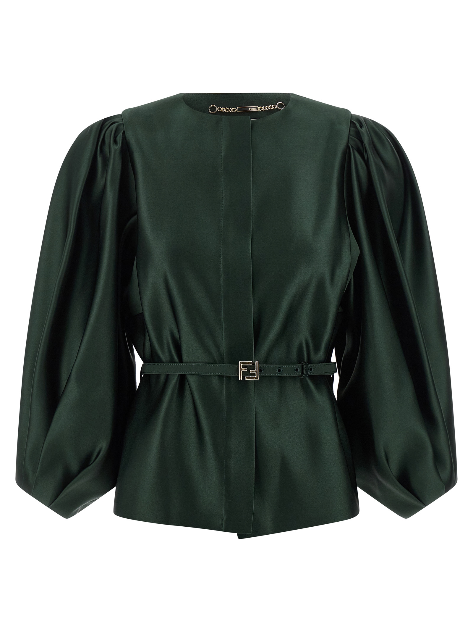 Silk duchesse blazer