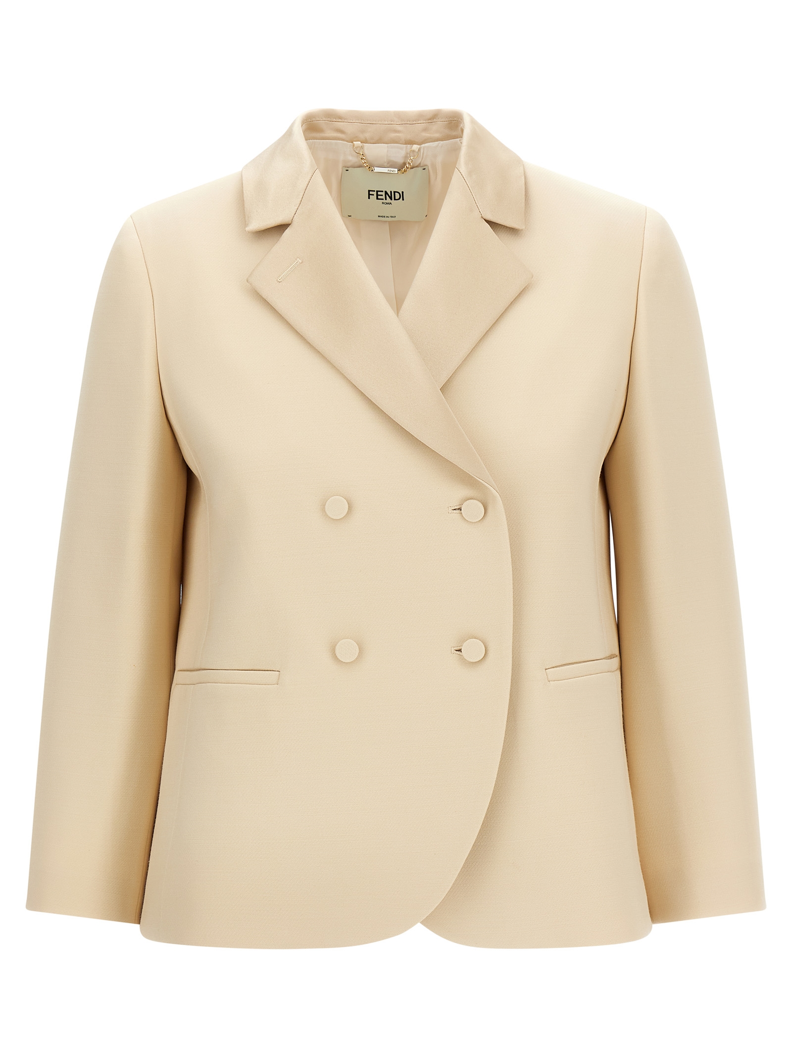 Silk lapel blazer
