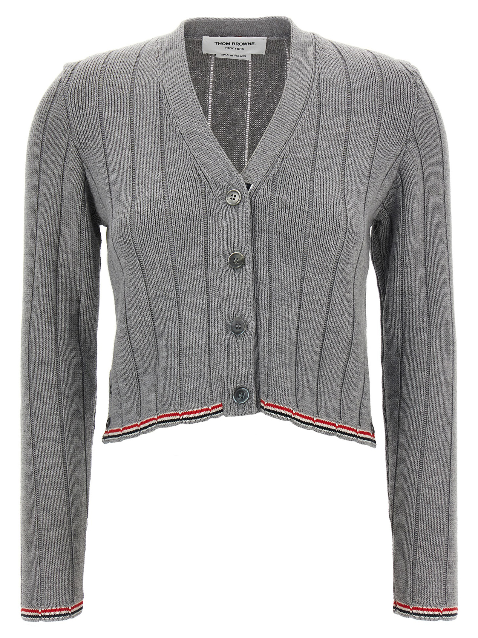 'RWB' jacquard cardigan