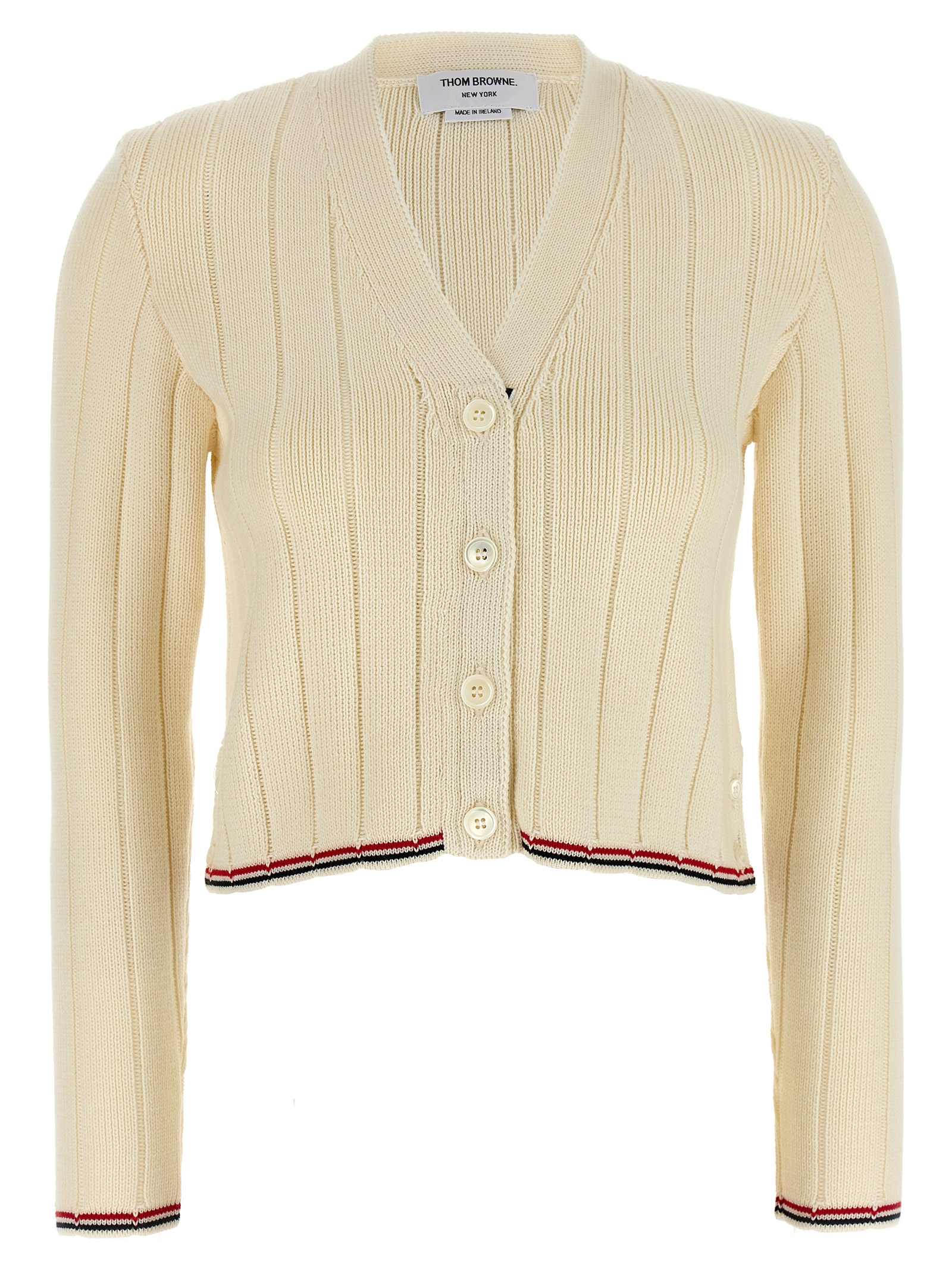 'Ladder Full Needle Rib Stitch' cardigan