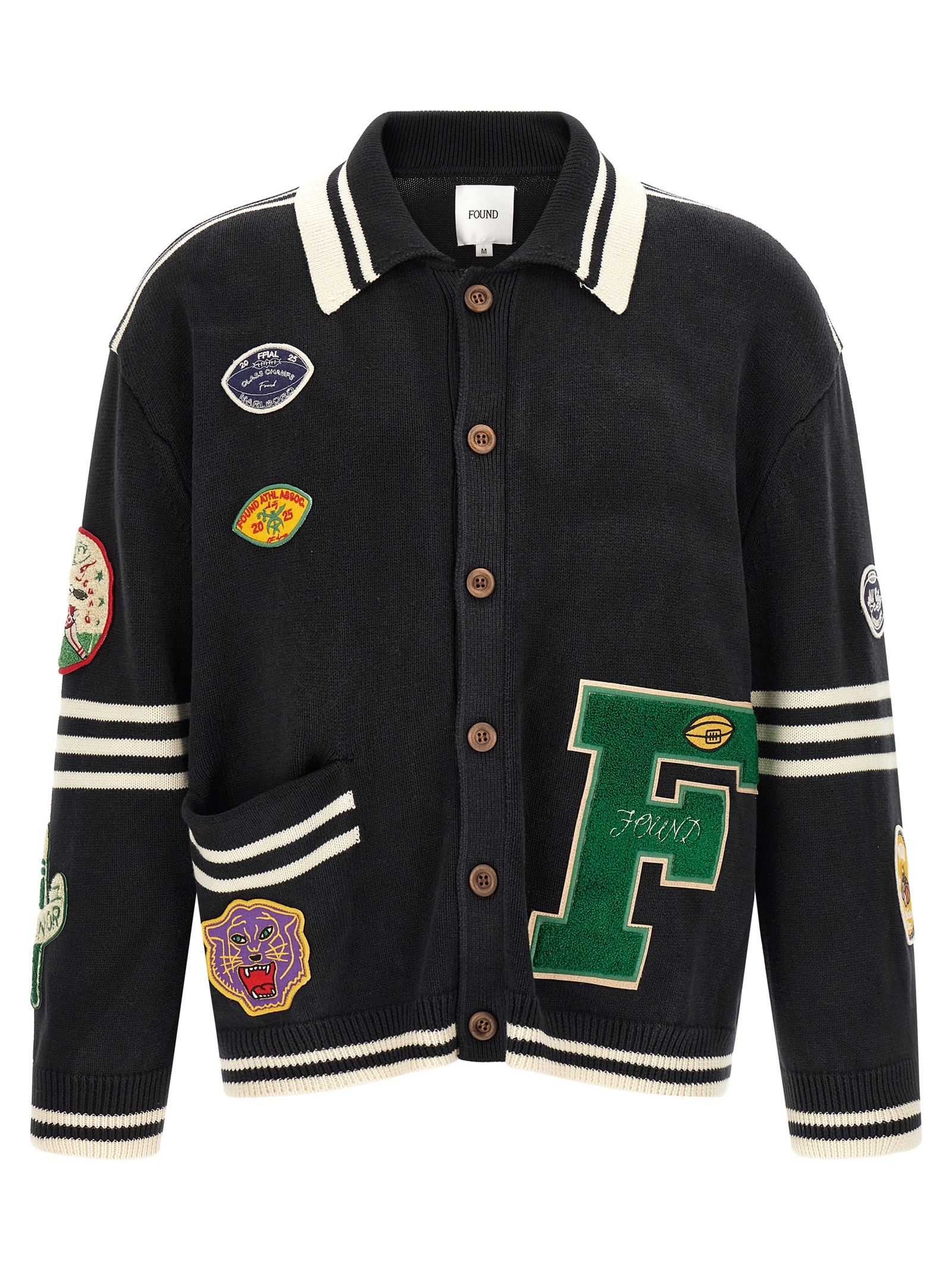 'Fin Varsity' cardigan