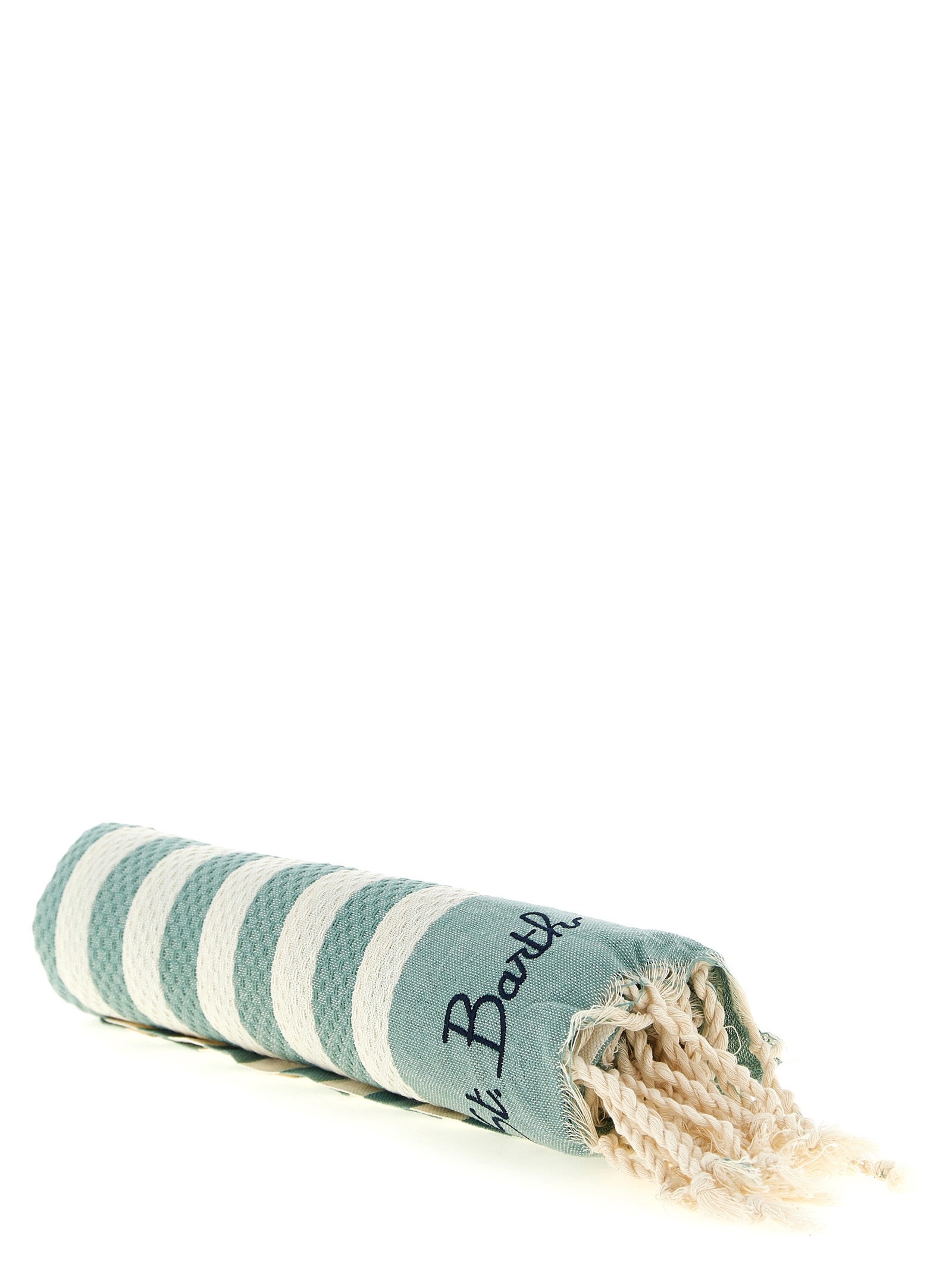 Beach towel with logo embroidery