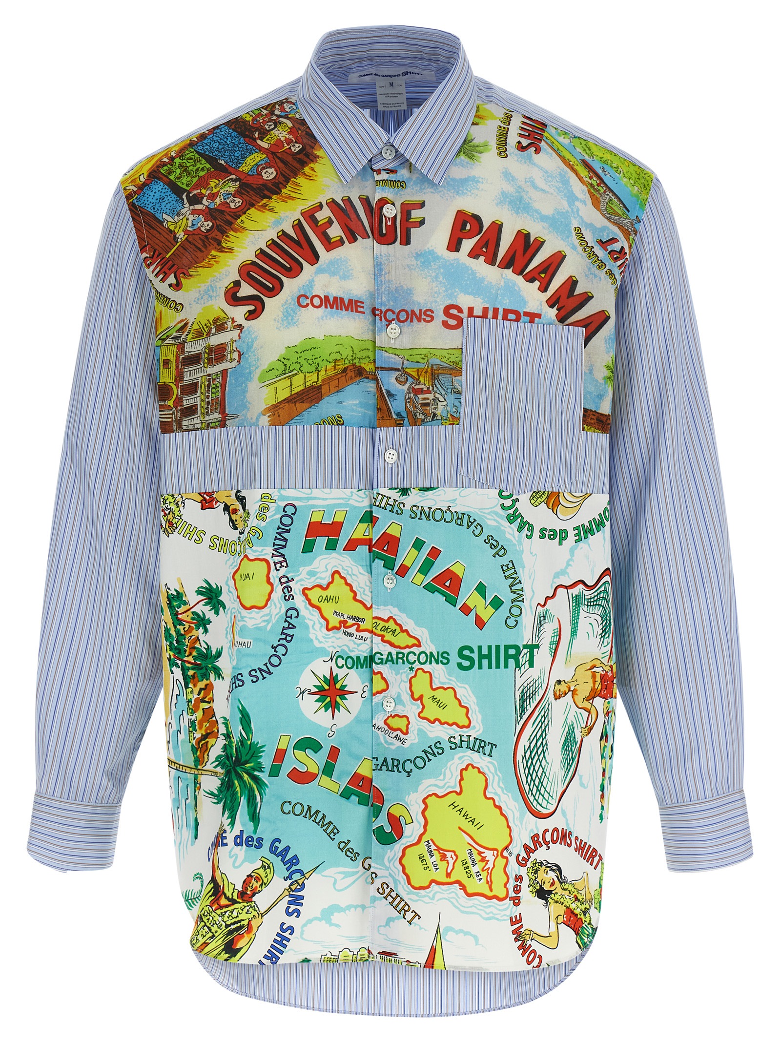 Patterned inserts shirt