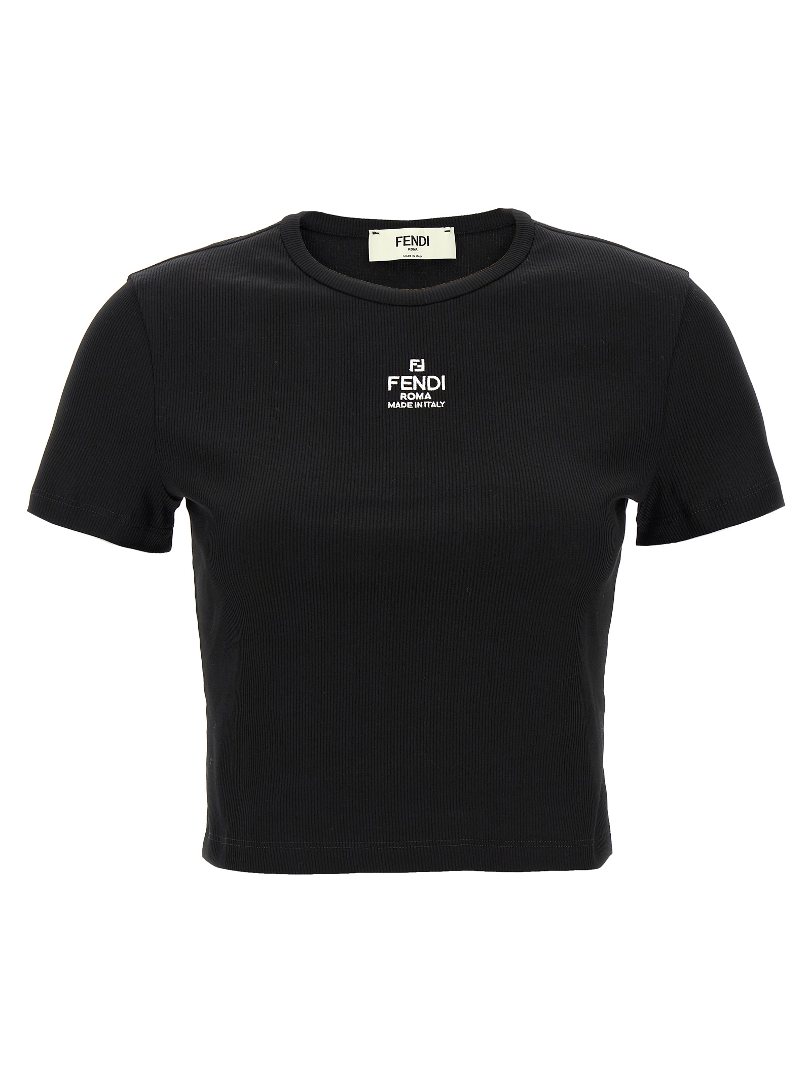 'Fendi' cropped T-shirt