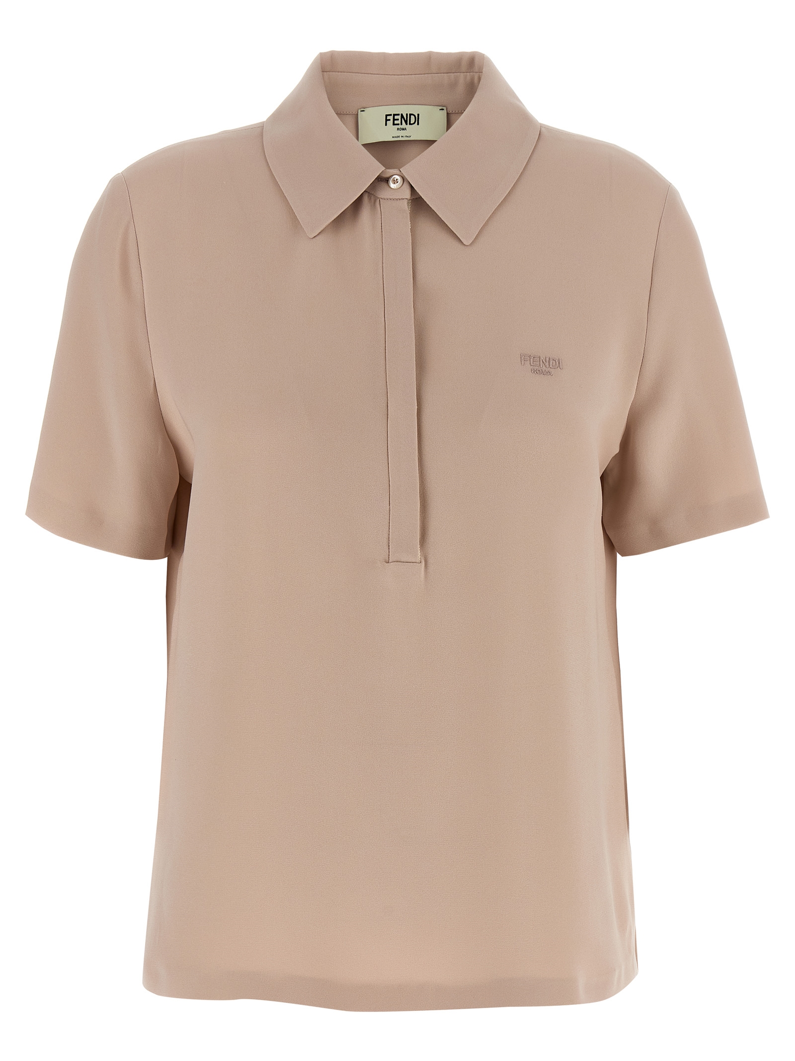 Silk polo shirt