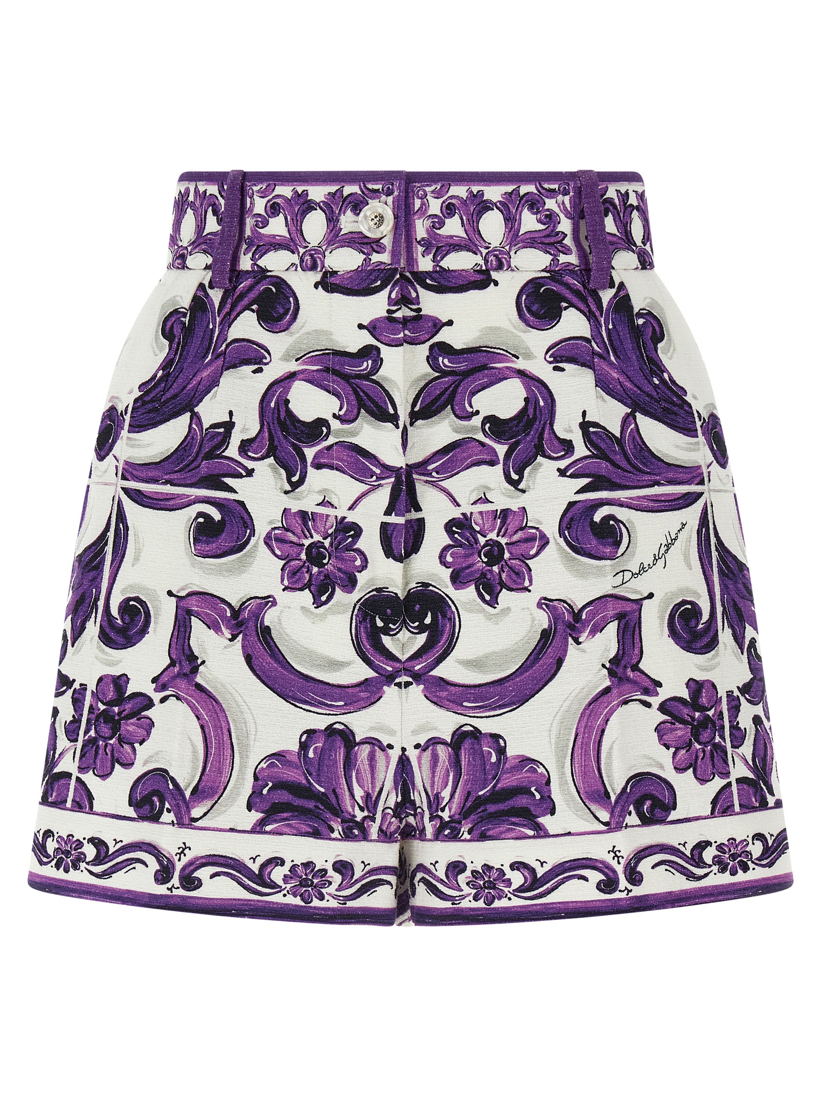 'Maiolica' print bermuda shorts