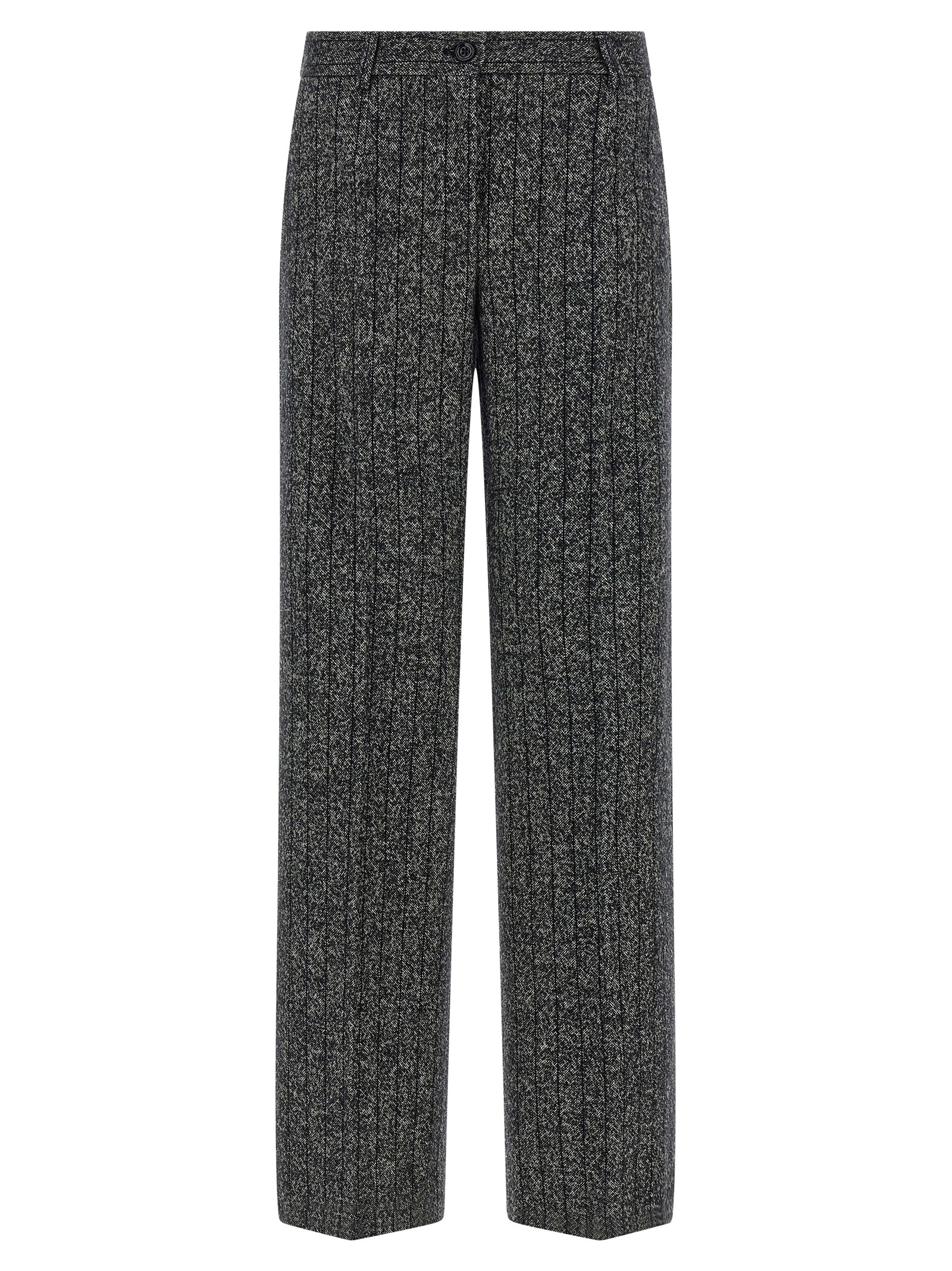 Striped wool pants