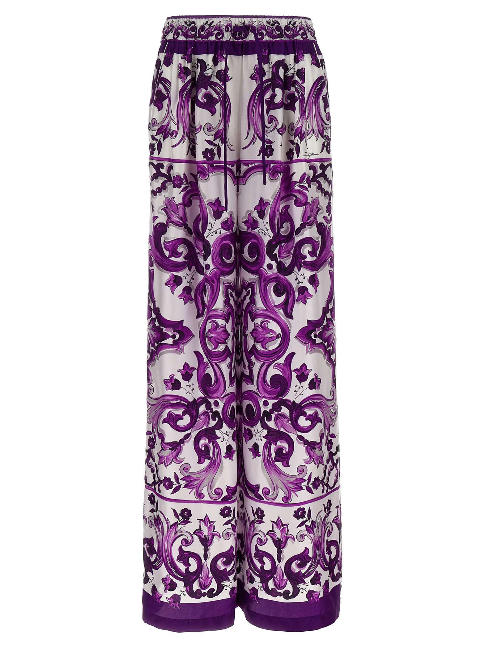 Majolica print pants