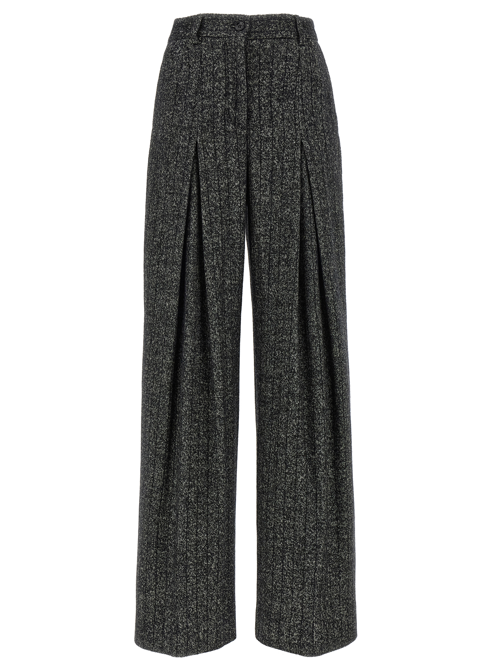 Striped wool pants
