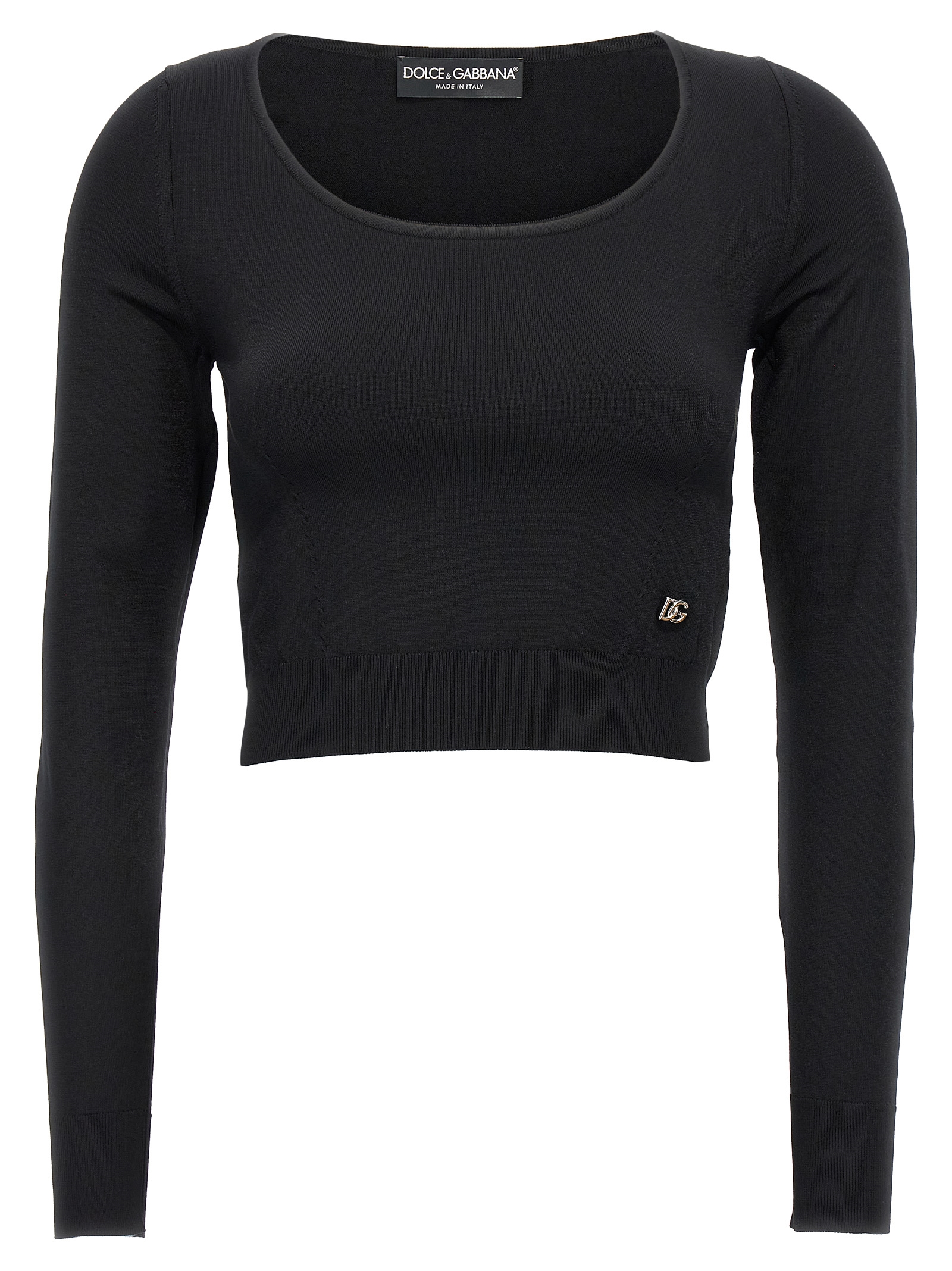 Logo cropped sweater