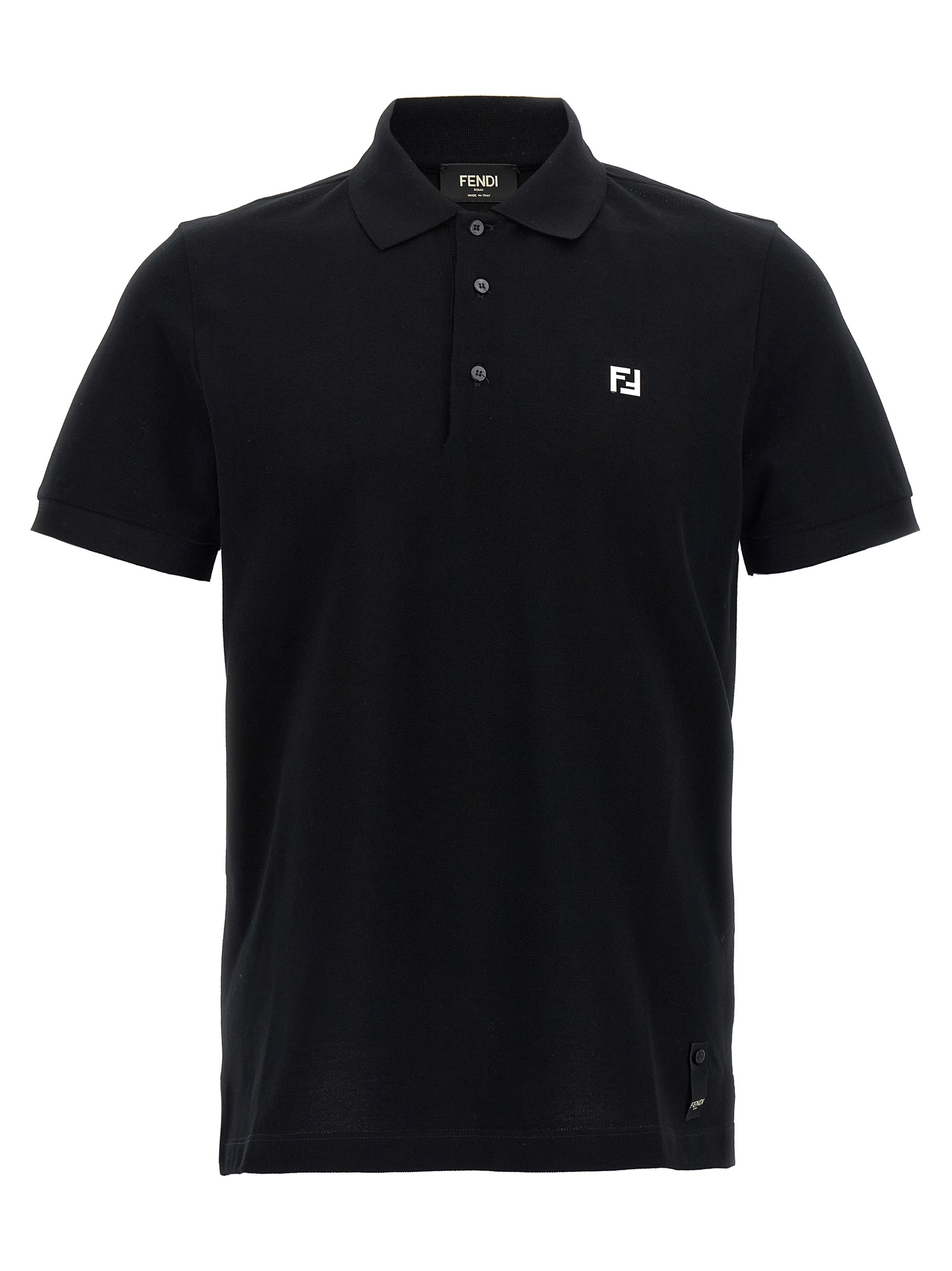 FF metallic logo polo shirt