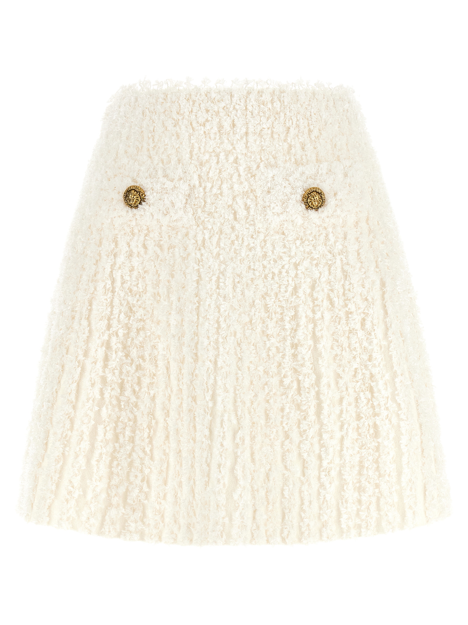 Plumetis tweed skirt