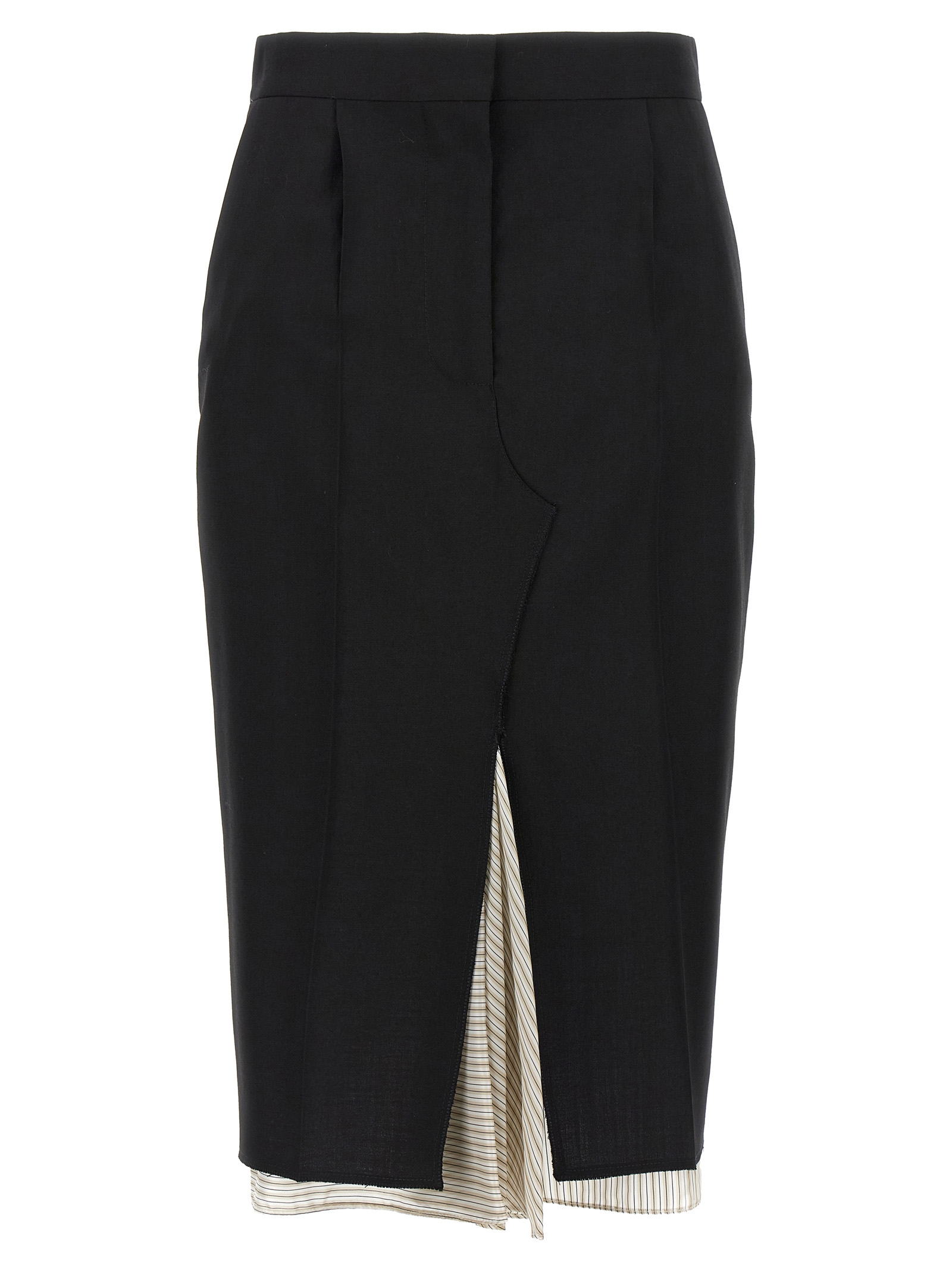 Exposed lining skirt