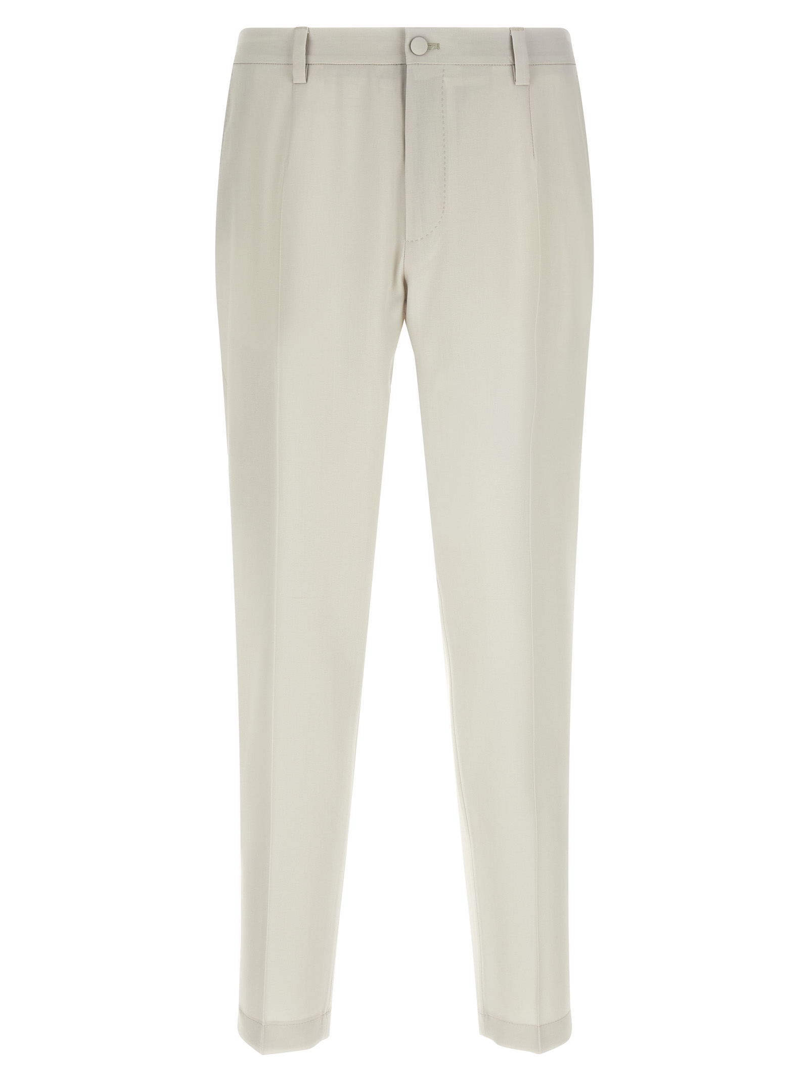 Poplin wool pants