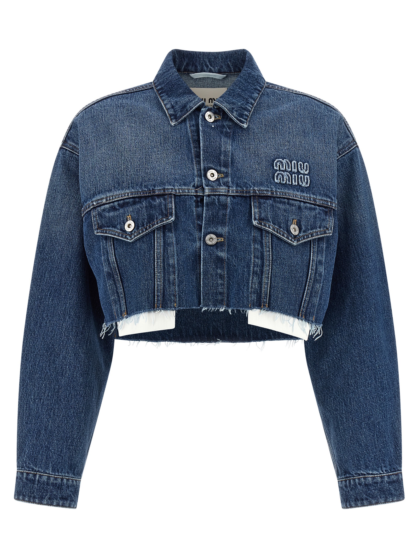 Cropped denim jacket
