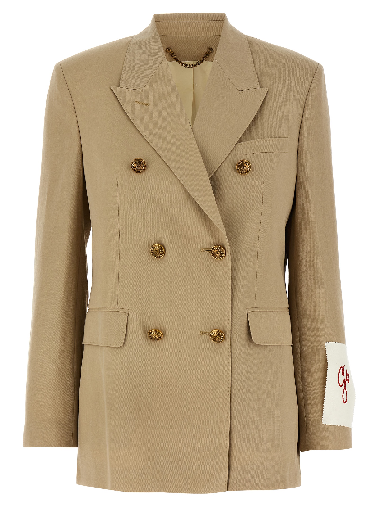 Heraldic buttons blazer