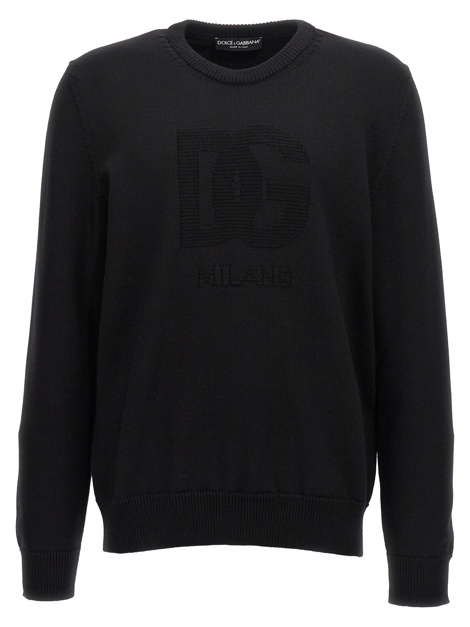'DG' intarsia sweater