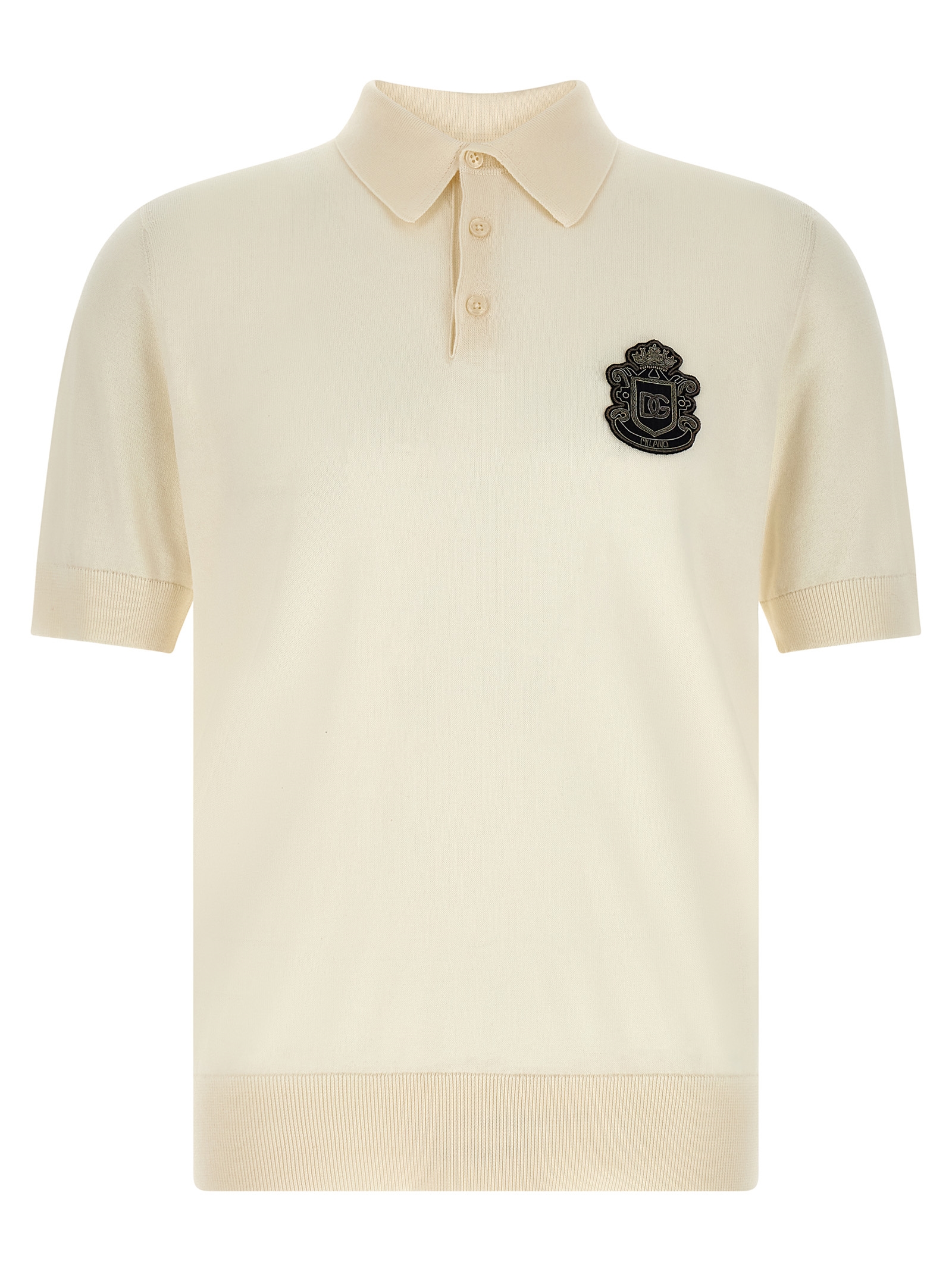 'DG' patch polo shirt