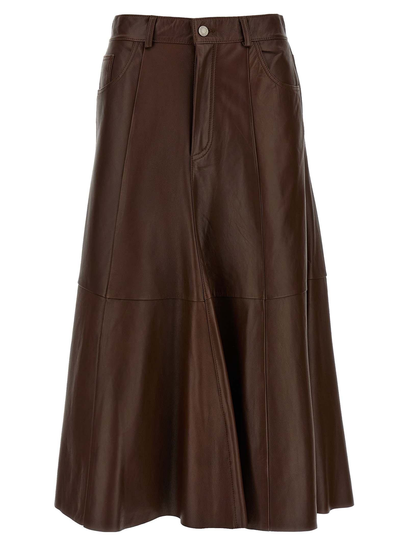 'Mid Serenity Leather' skirt