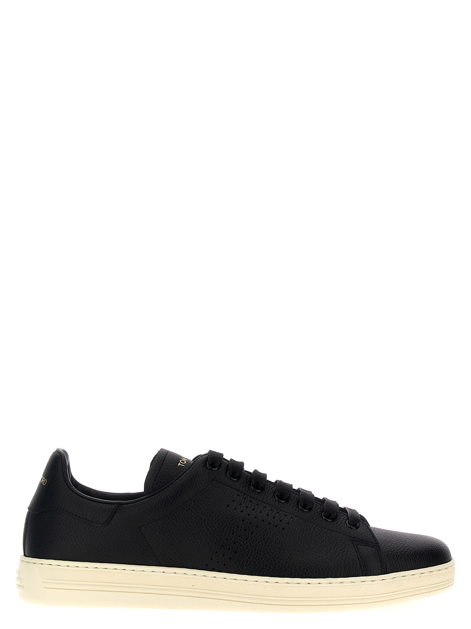Logo leather sneakers