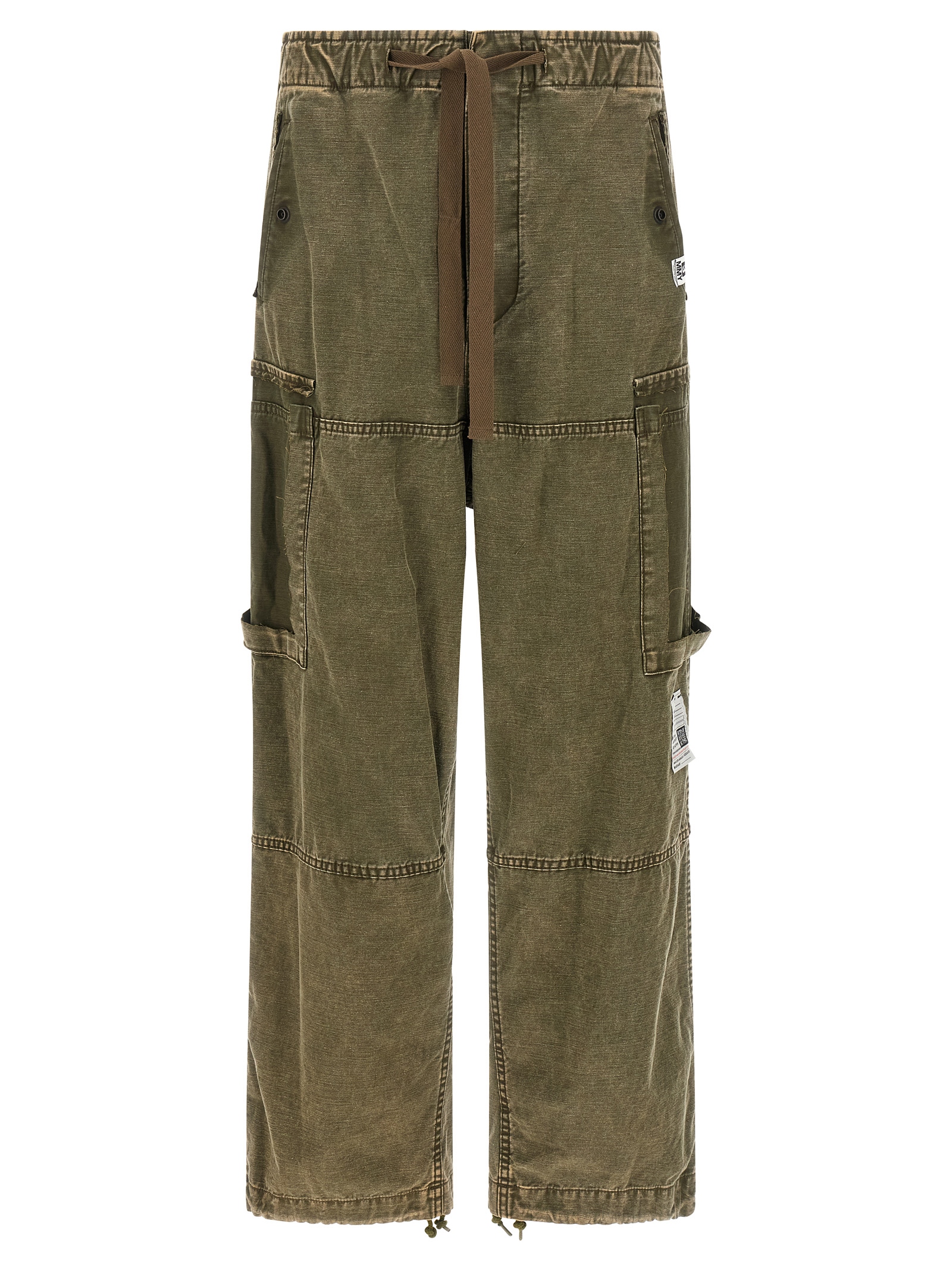'Cotton Satin Cargo' pants