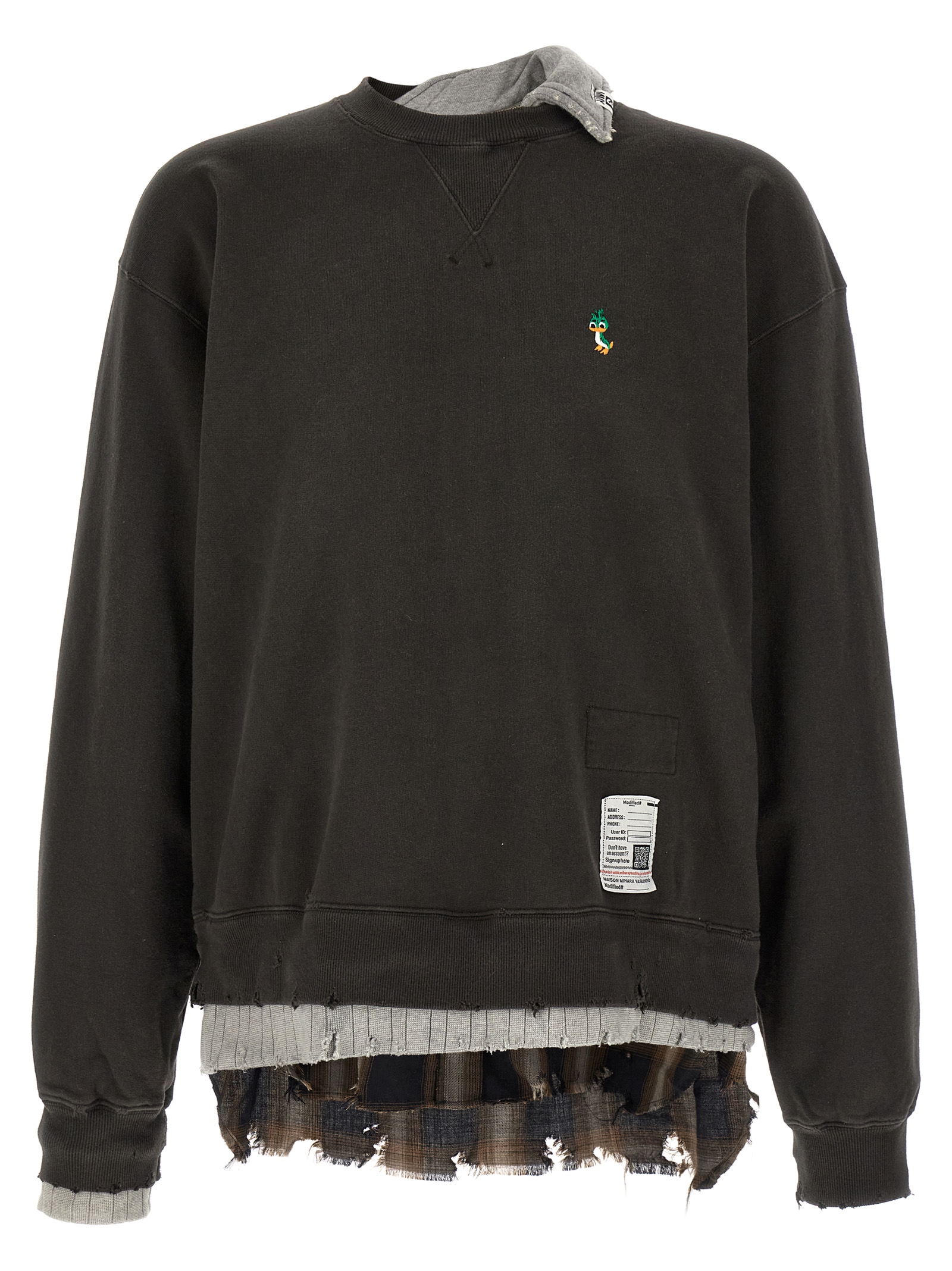 Three layer sweatshirt