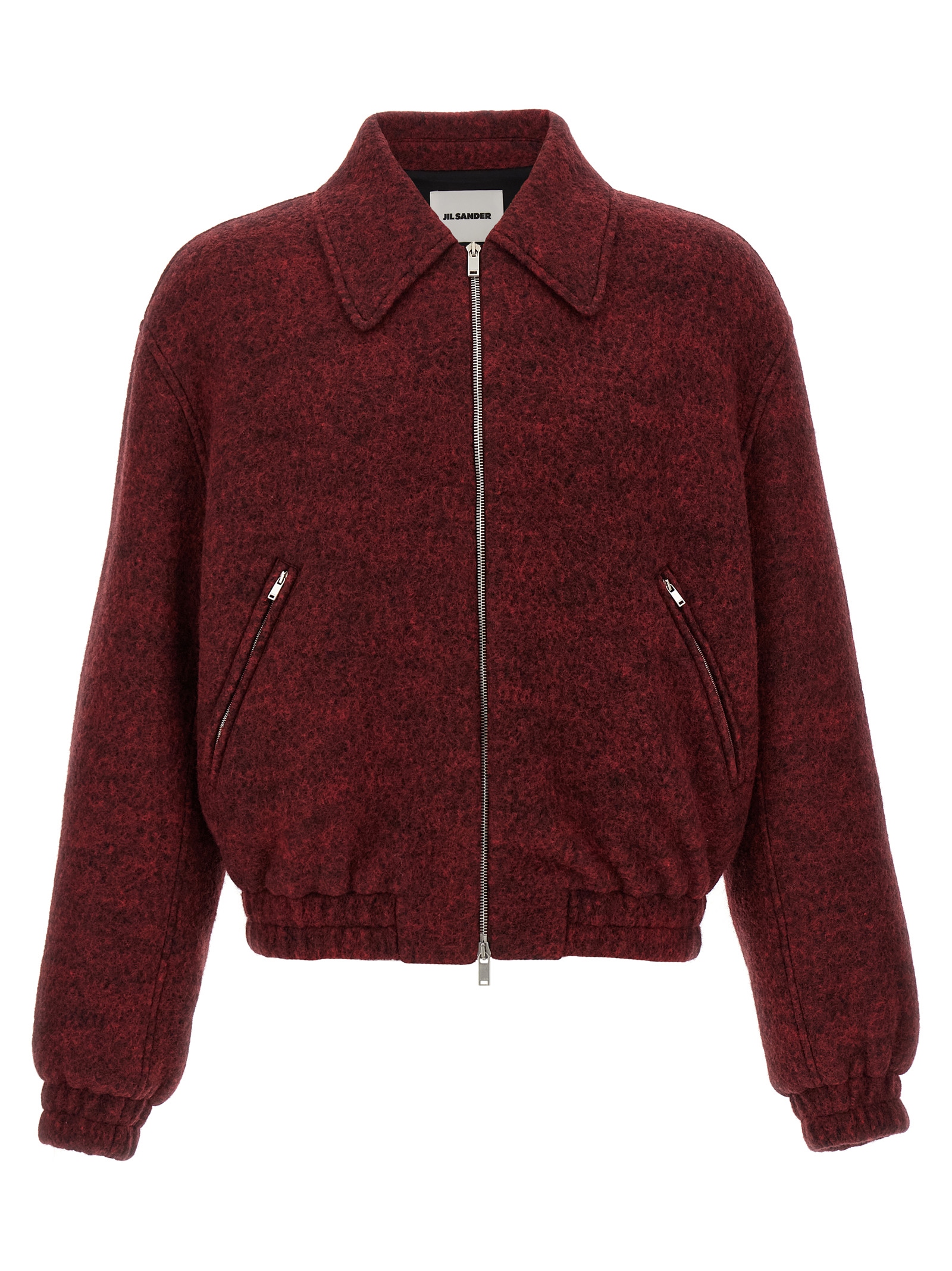 Mélange wool bomber jacket