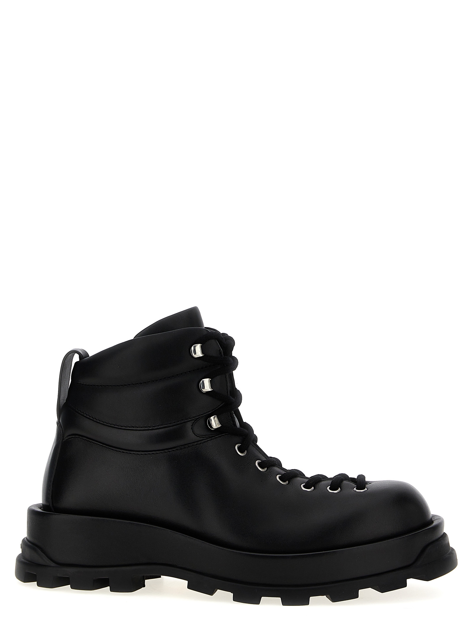 Leather ankle boots
