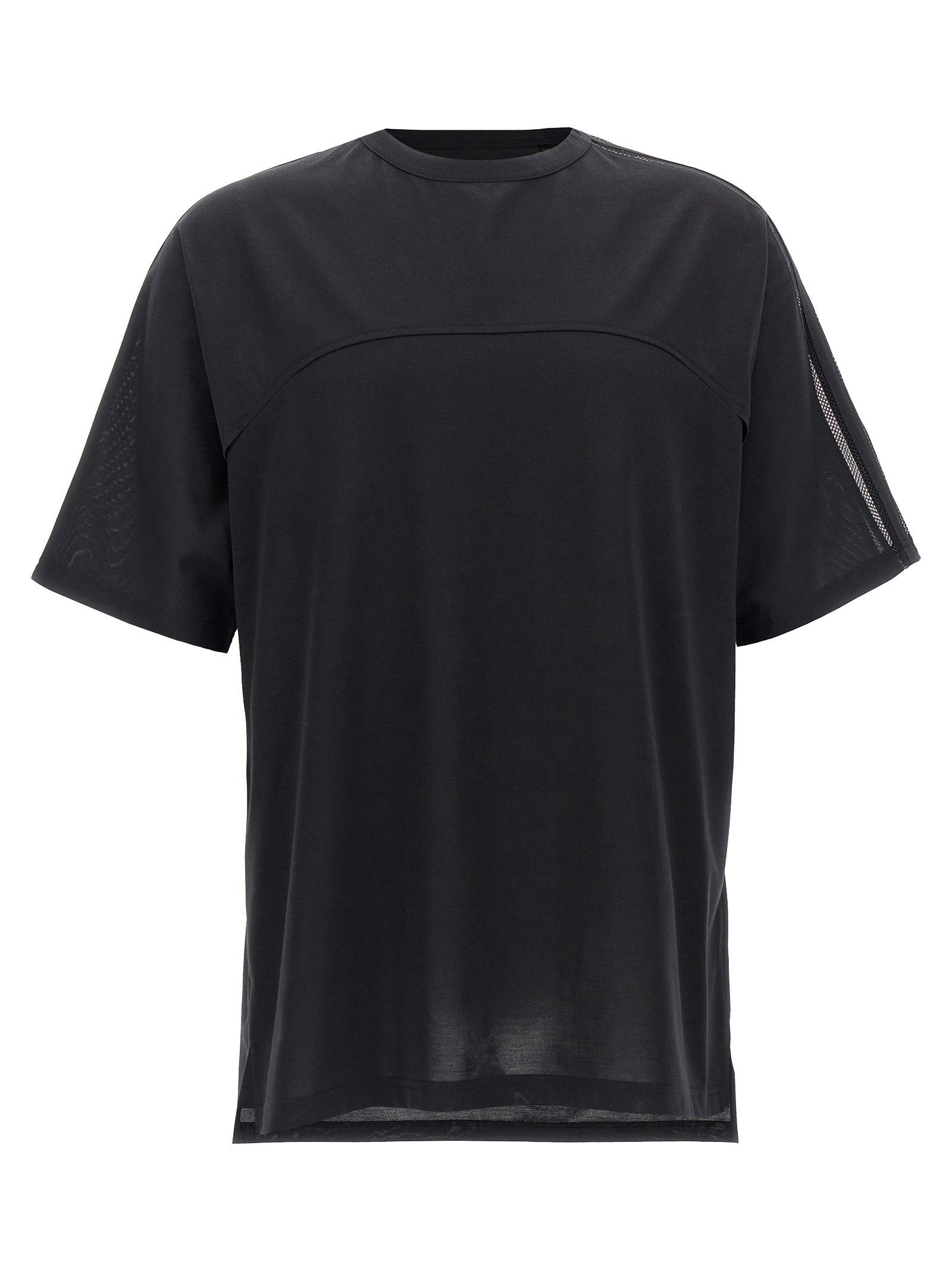 'Y-3 Mesh Stripes Short Sleeve' T-shirt