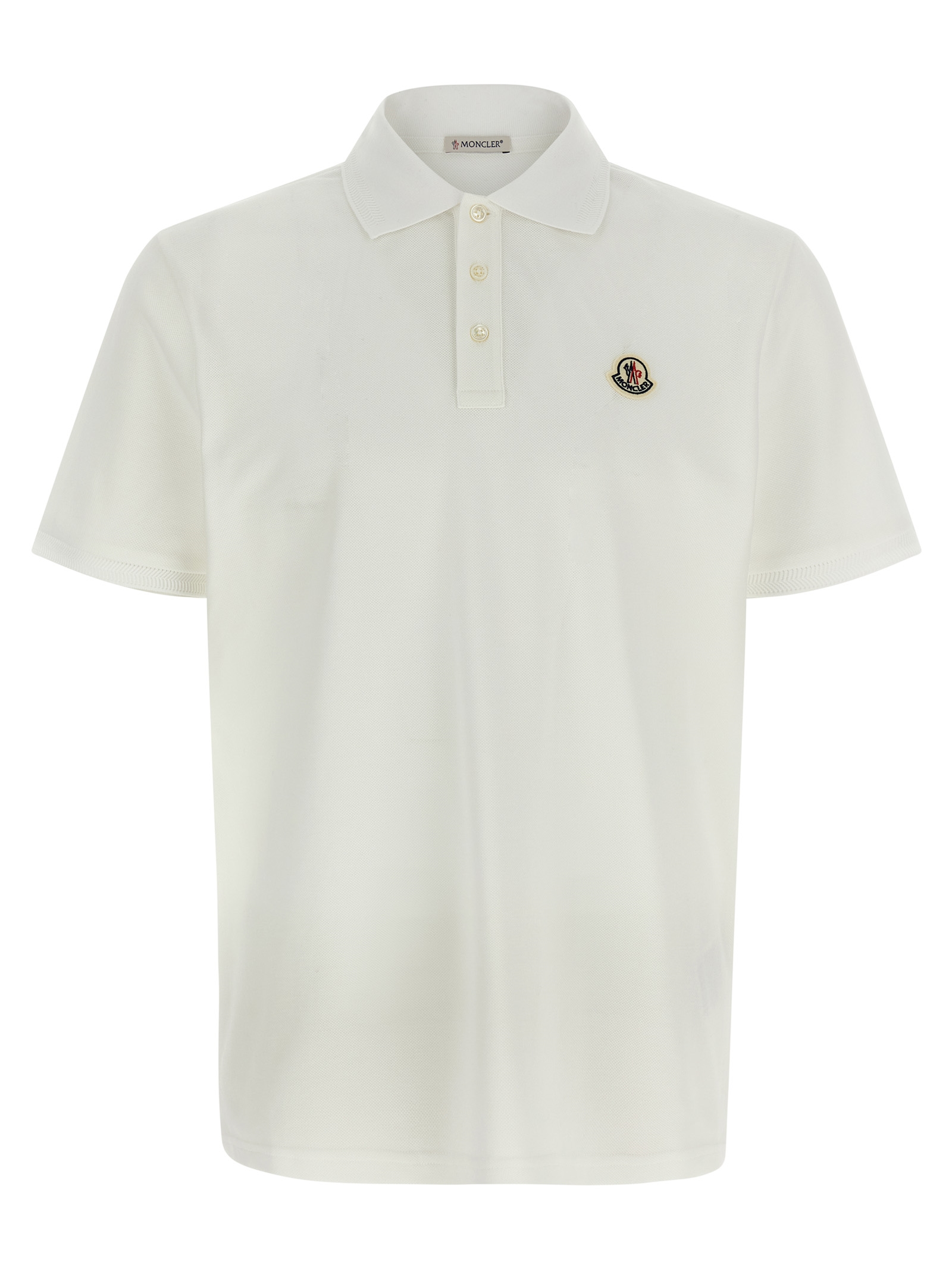 Logo patch polo shirt
