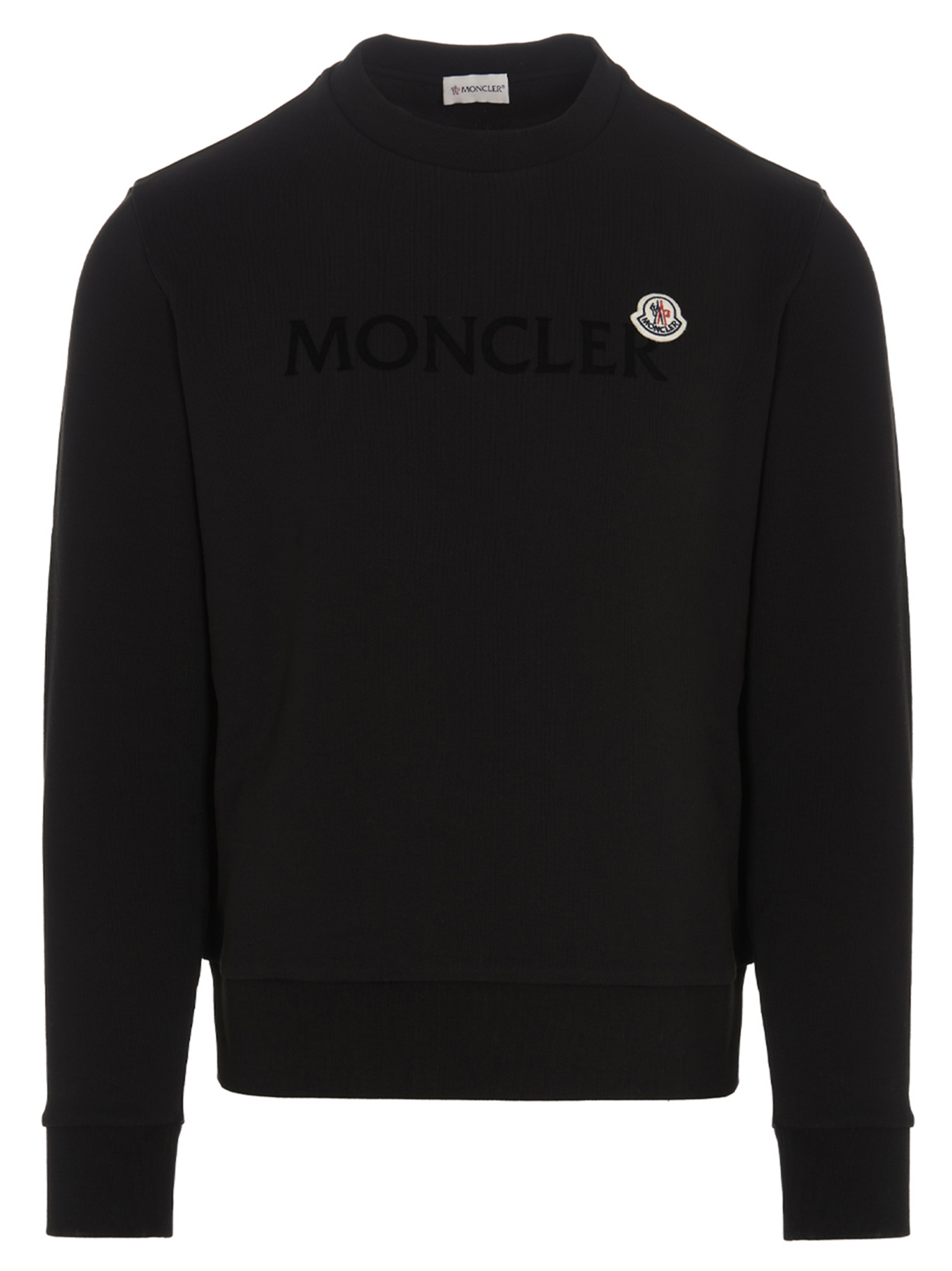 Flocked logo sweatshirt