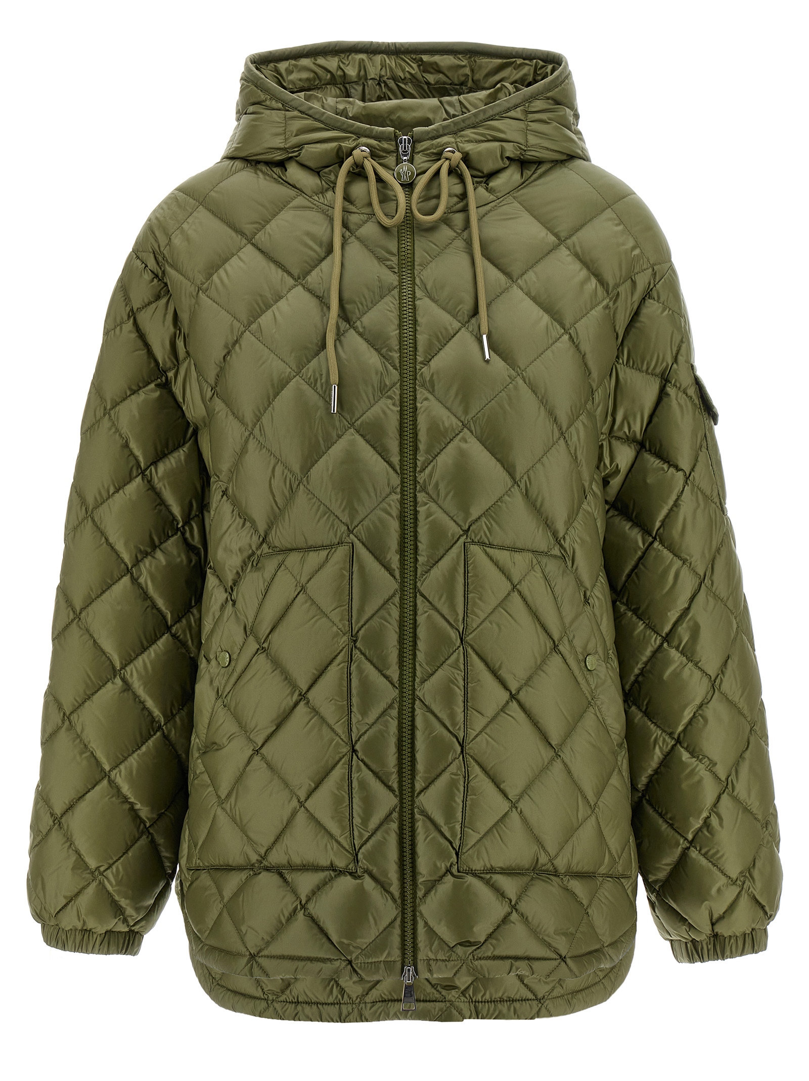 Diamond quilting down jacket