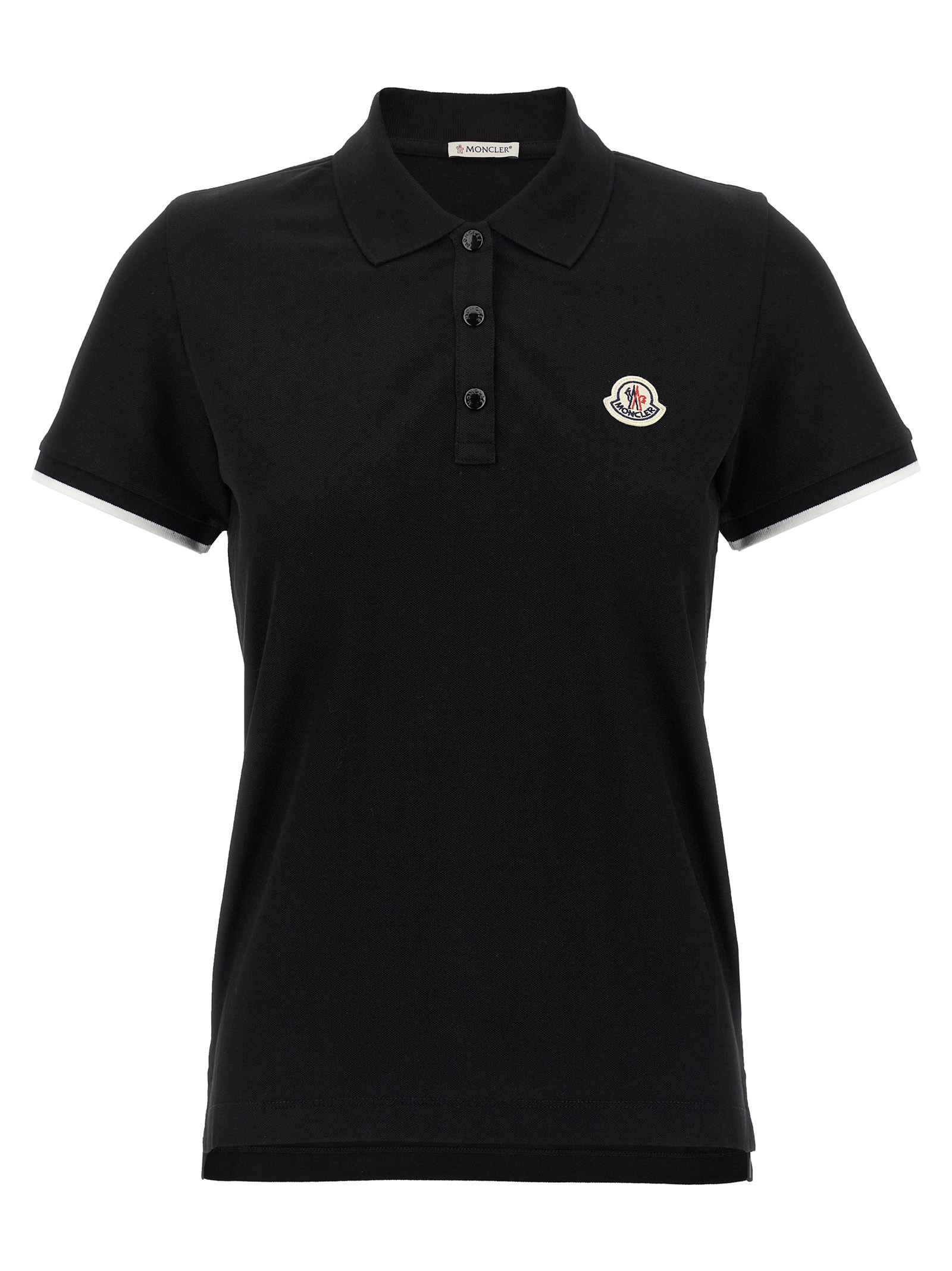 Logo patch polo shirt