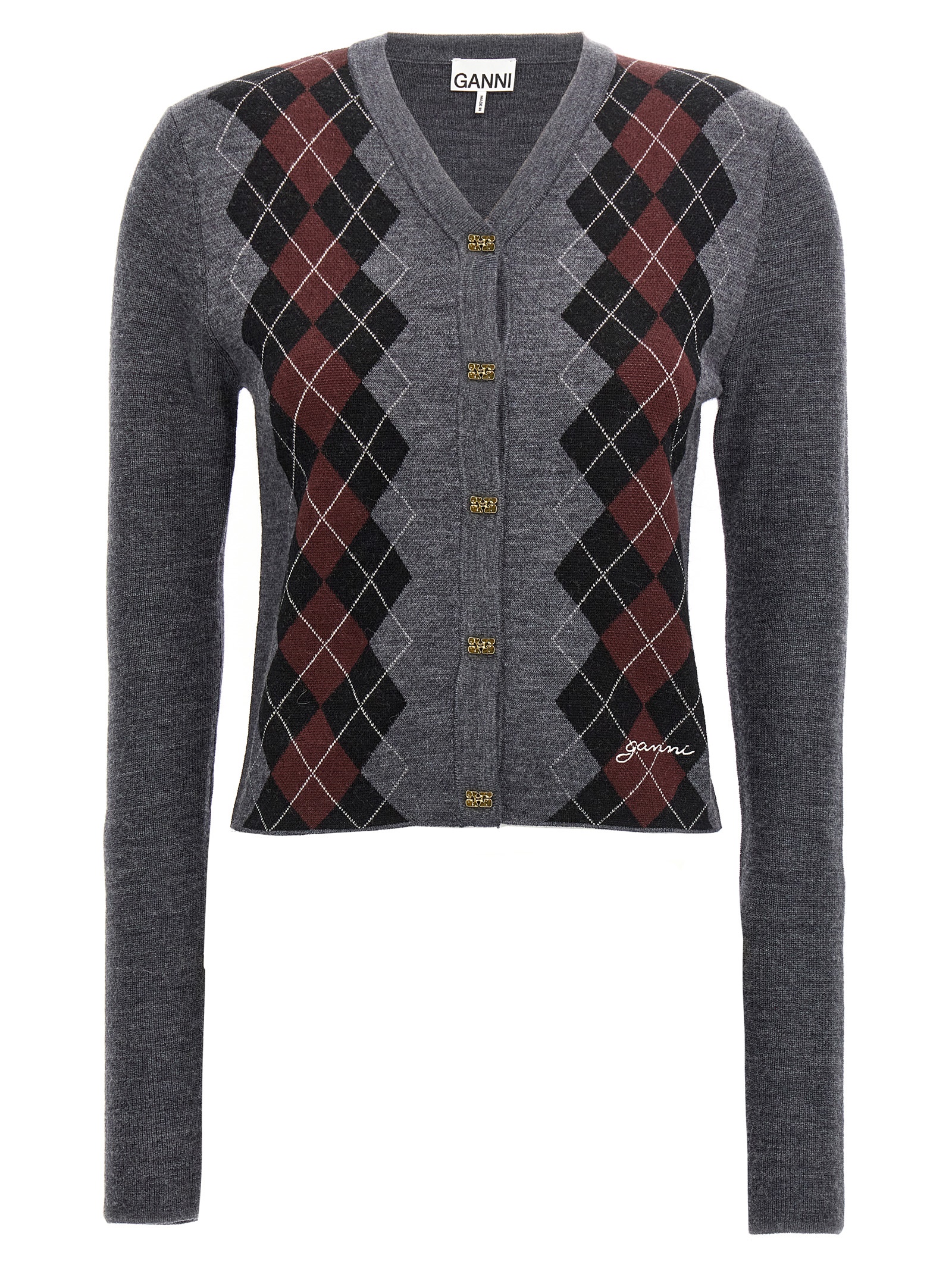 Argyle cardigan