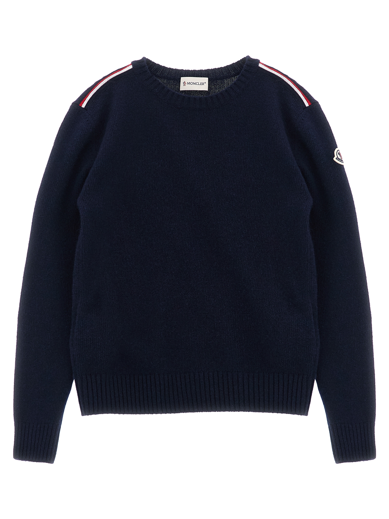 Tricolor detail sweater