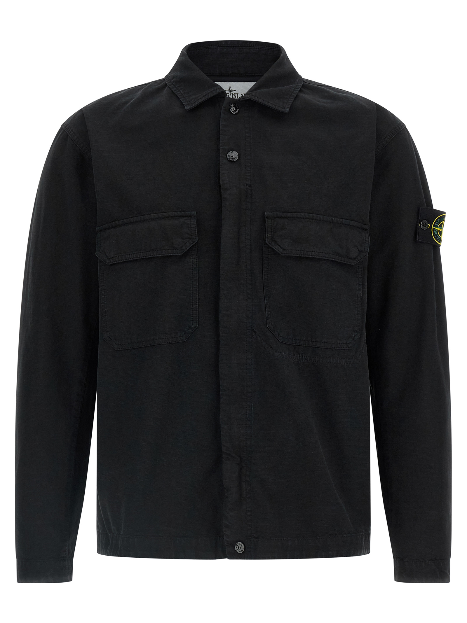 Raw cotton overshirt