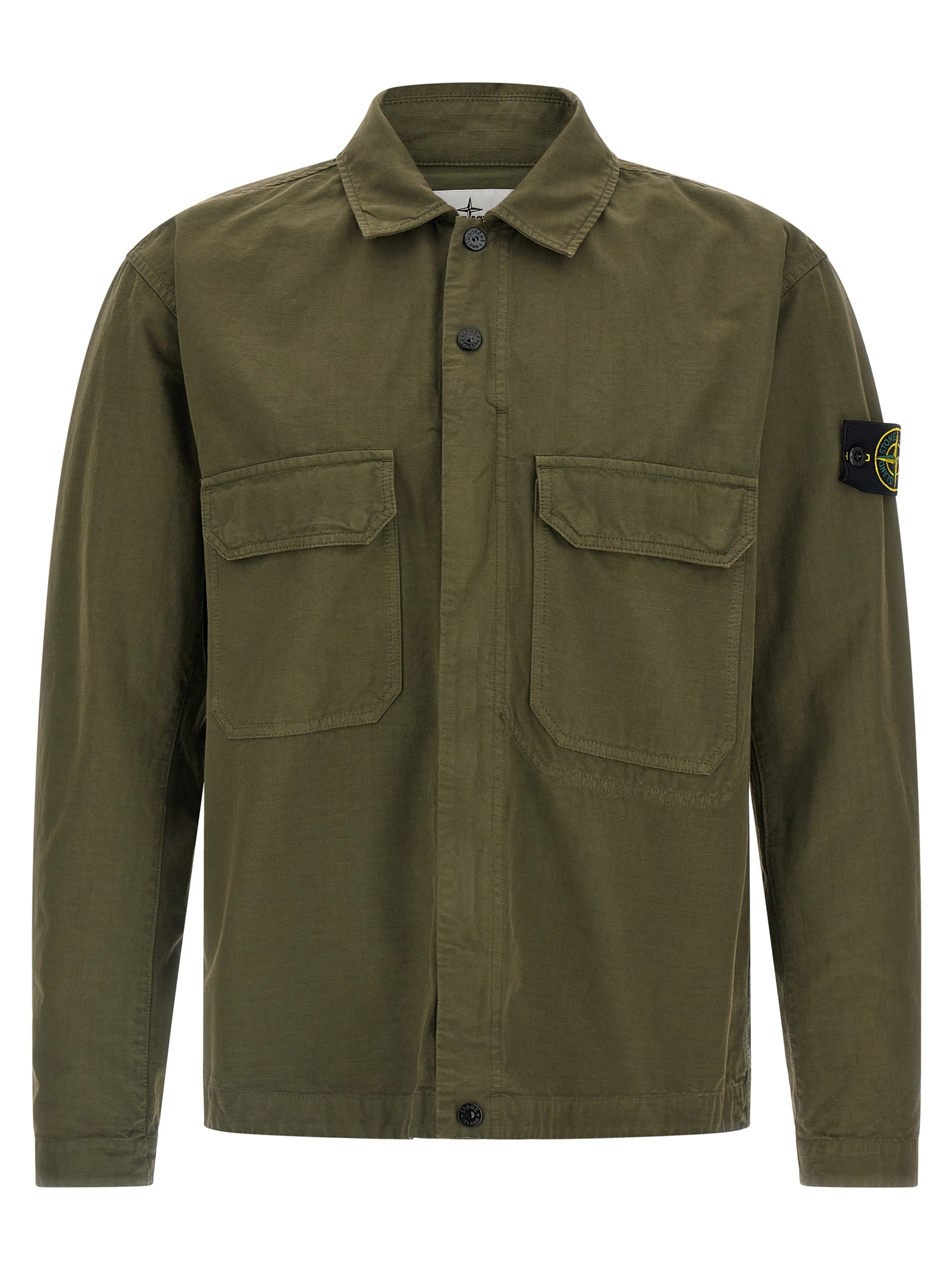 Raw cotton overshirt