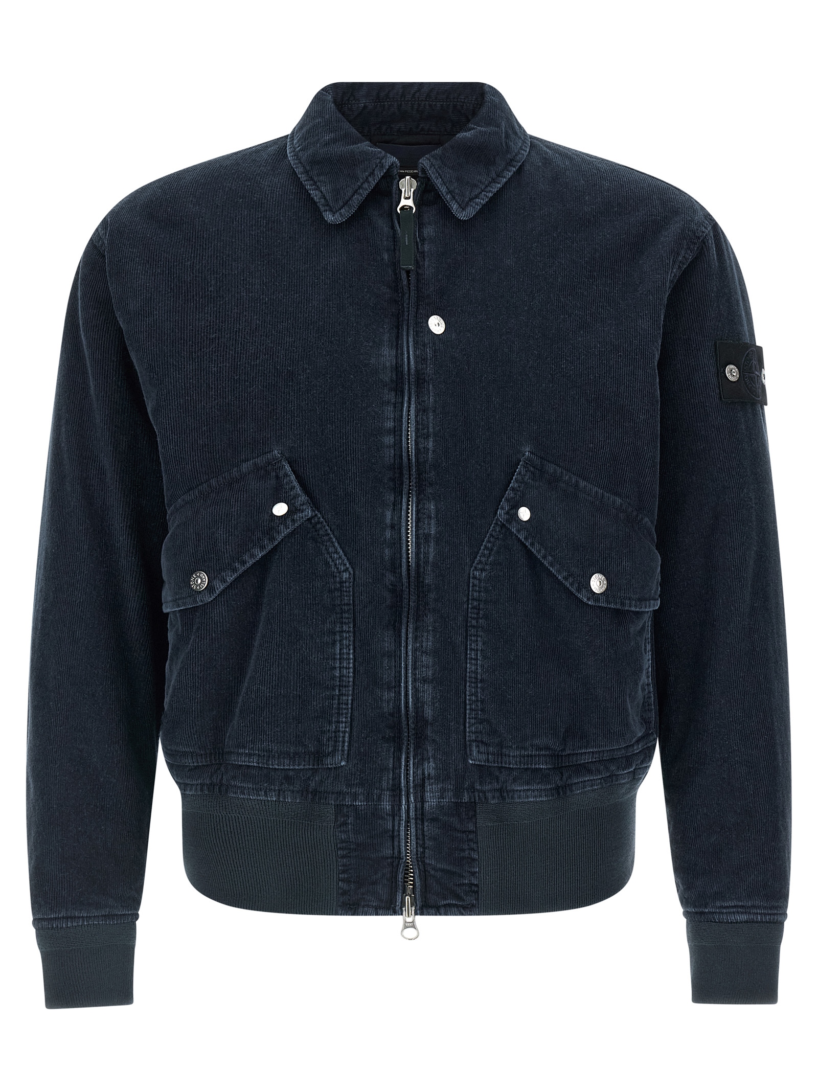 'Micro Corduroy-Rinsed' bomber jacket