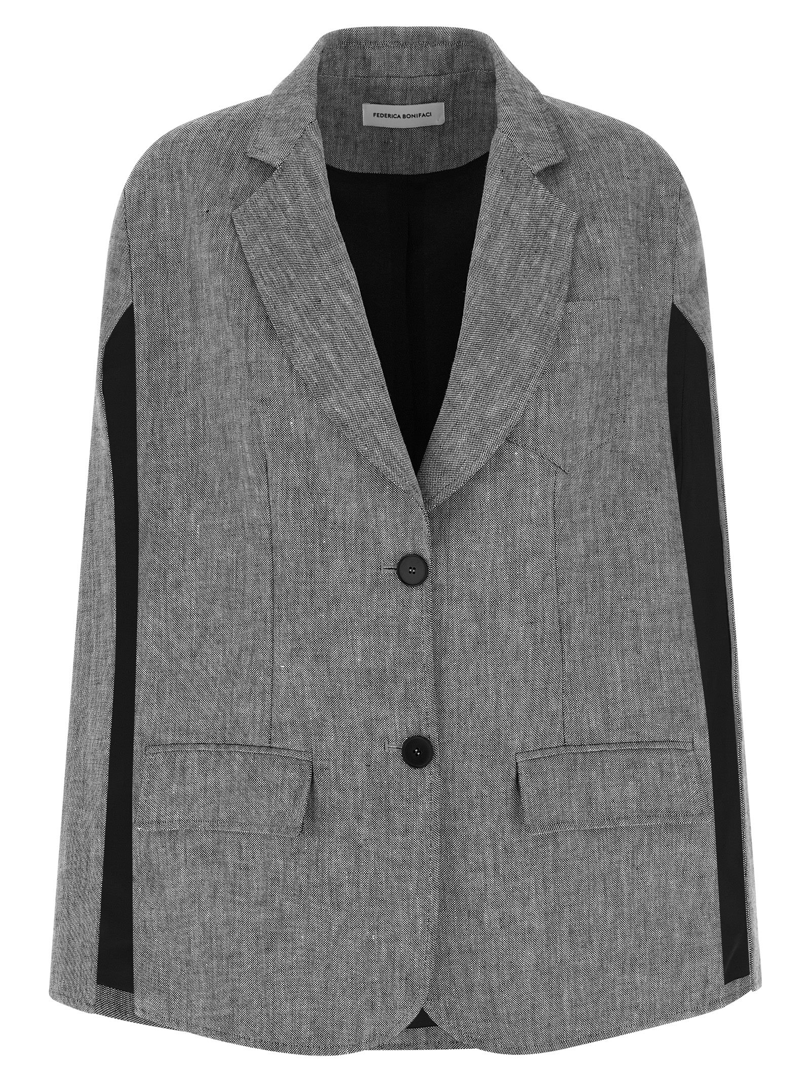 'Single-breasted' cape