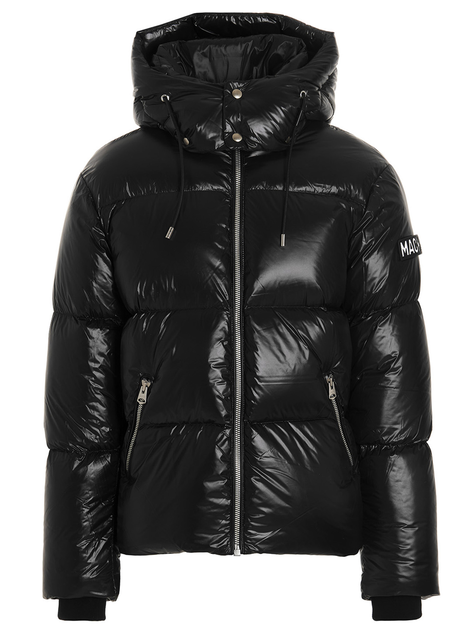 Logo patch down jacket