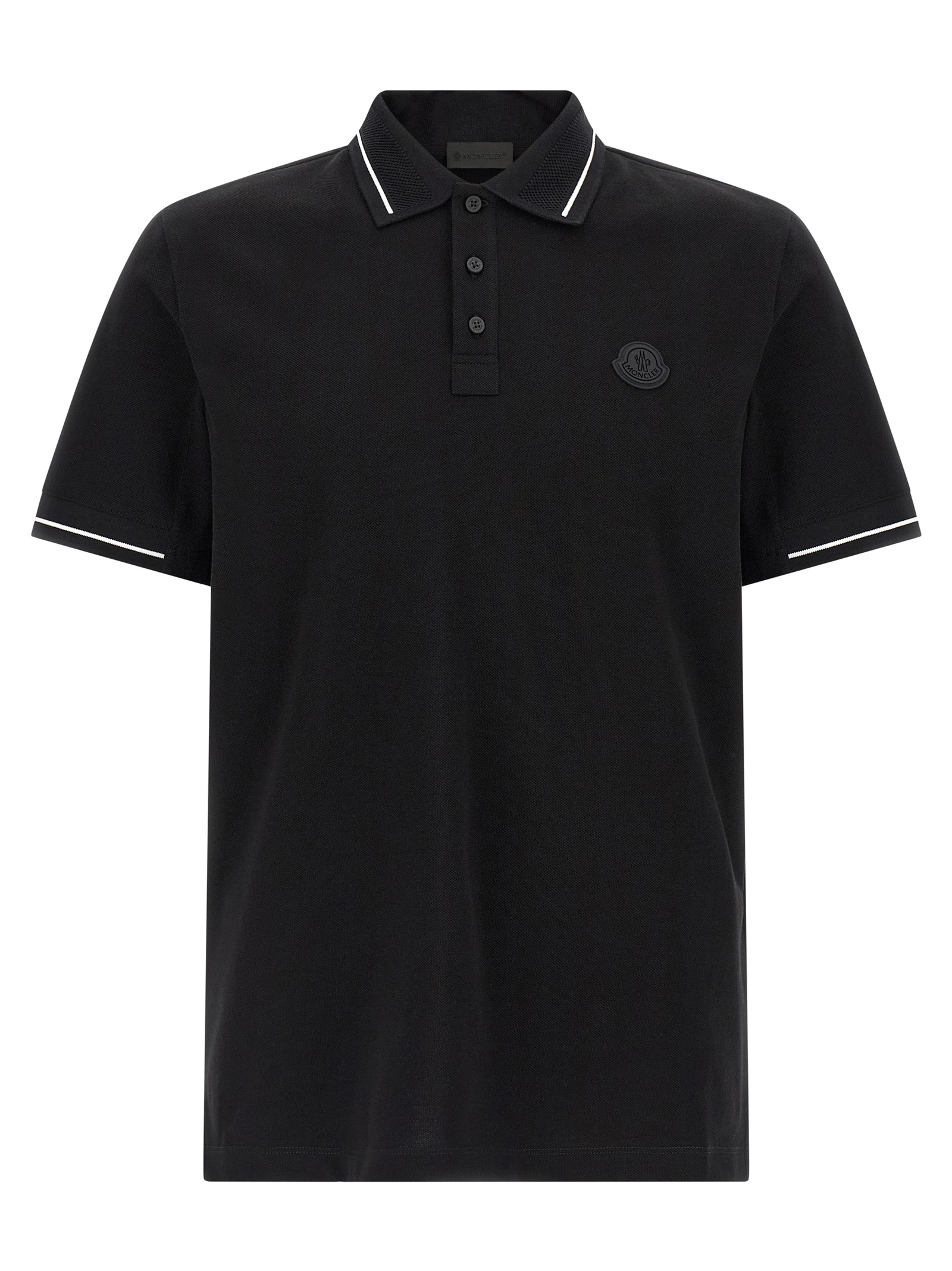 Logo patch polo shirt