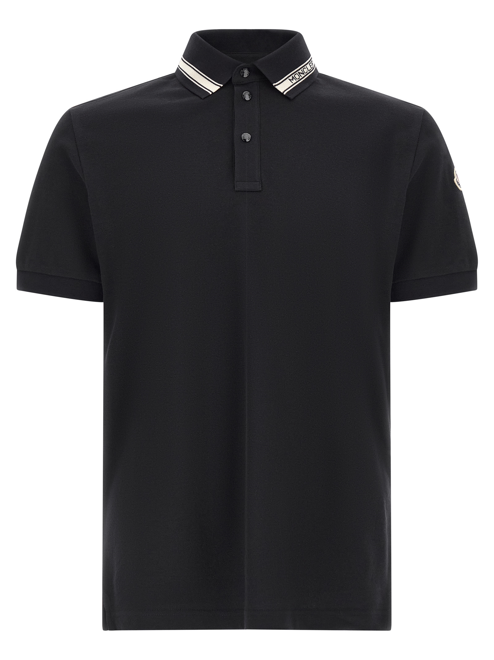 Jacquard logo polo shirt