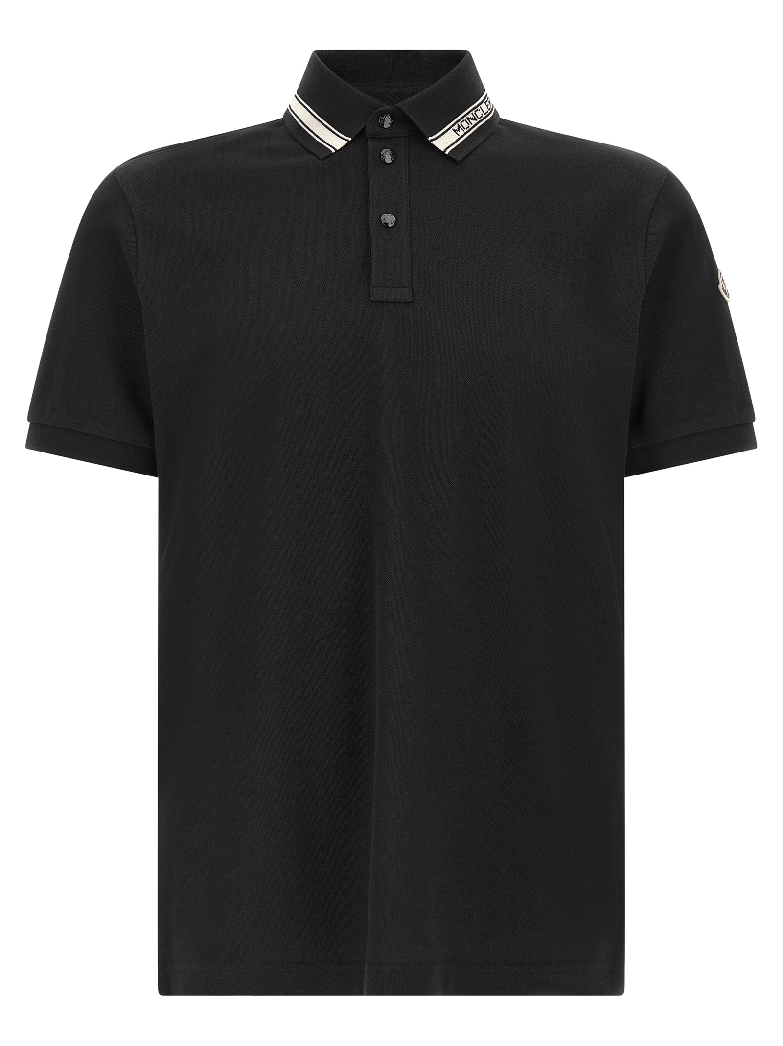Jacquard logo polo shirt