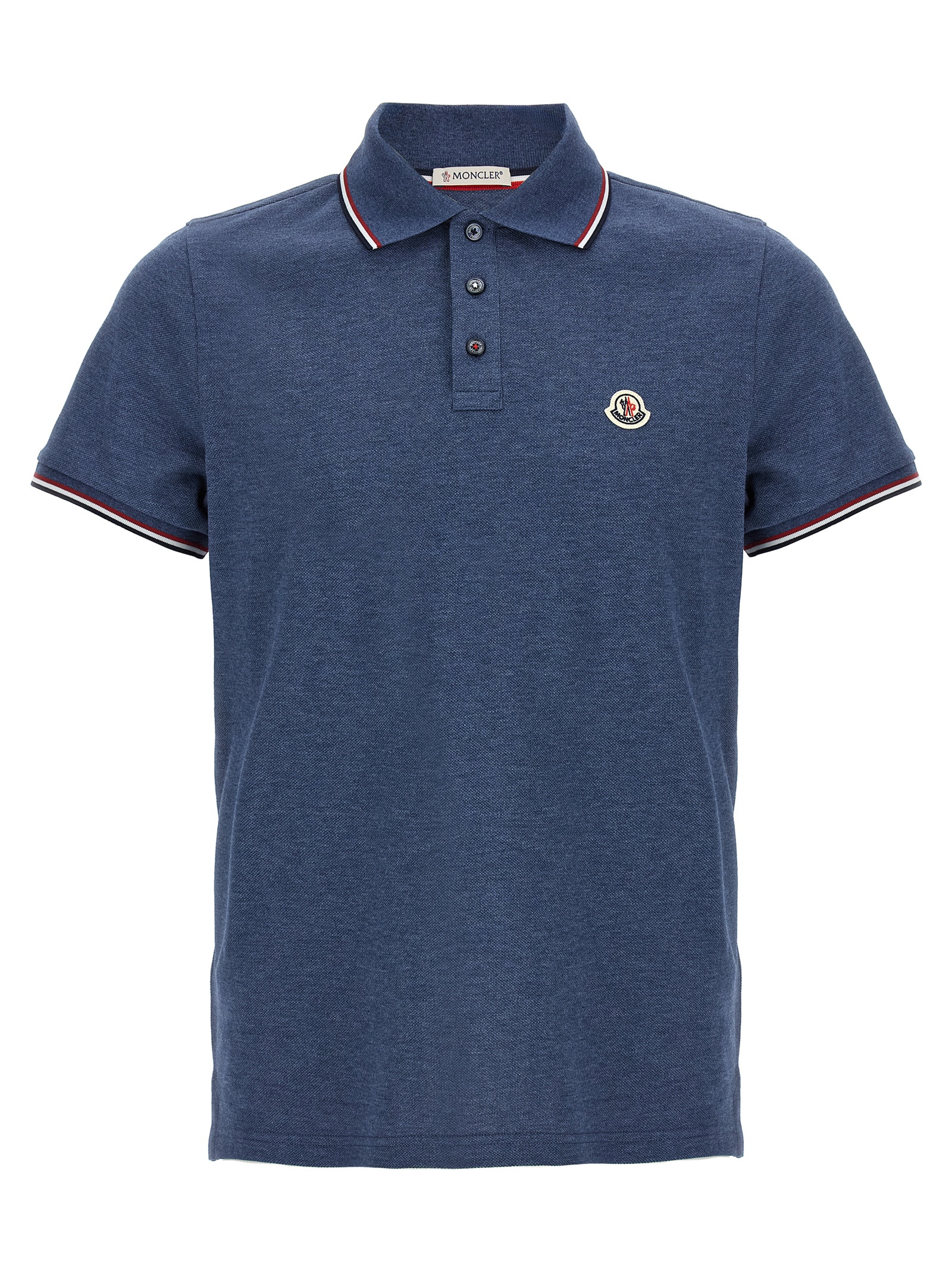 Tricolor detail polo shirt