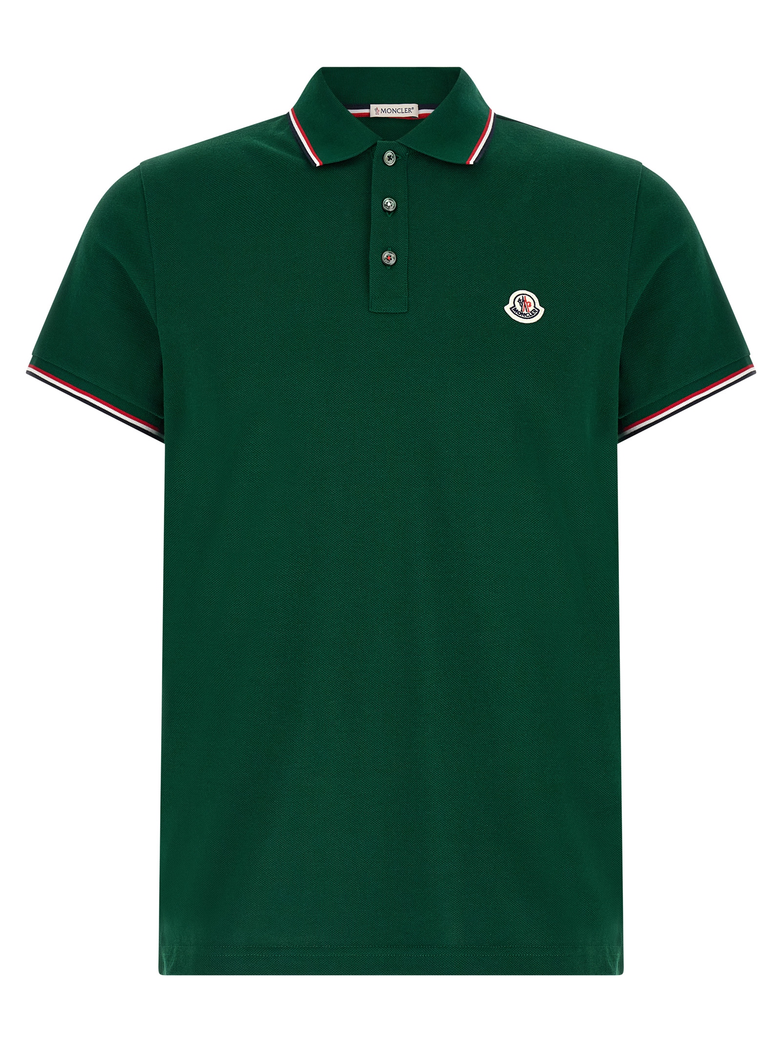 Tricolor detail polo shirt