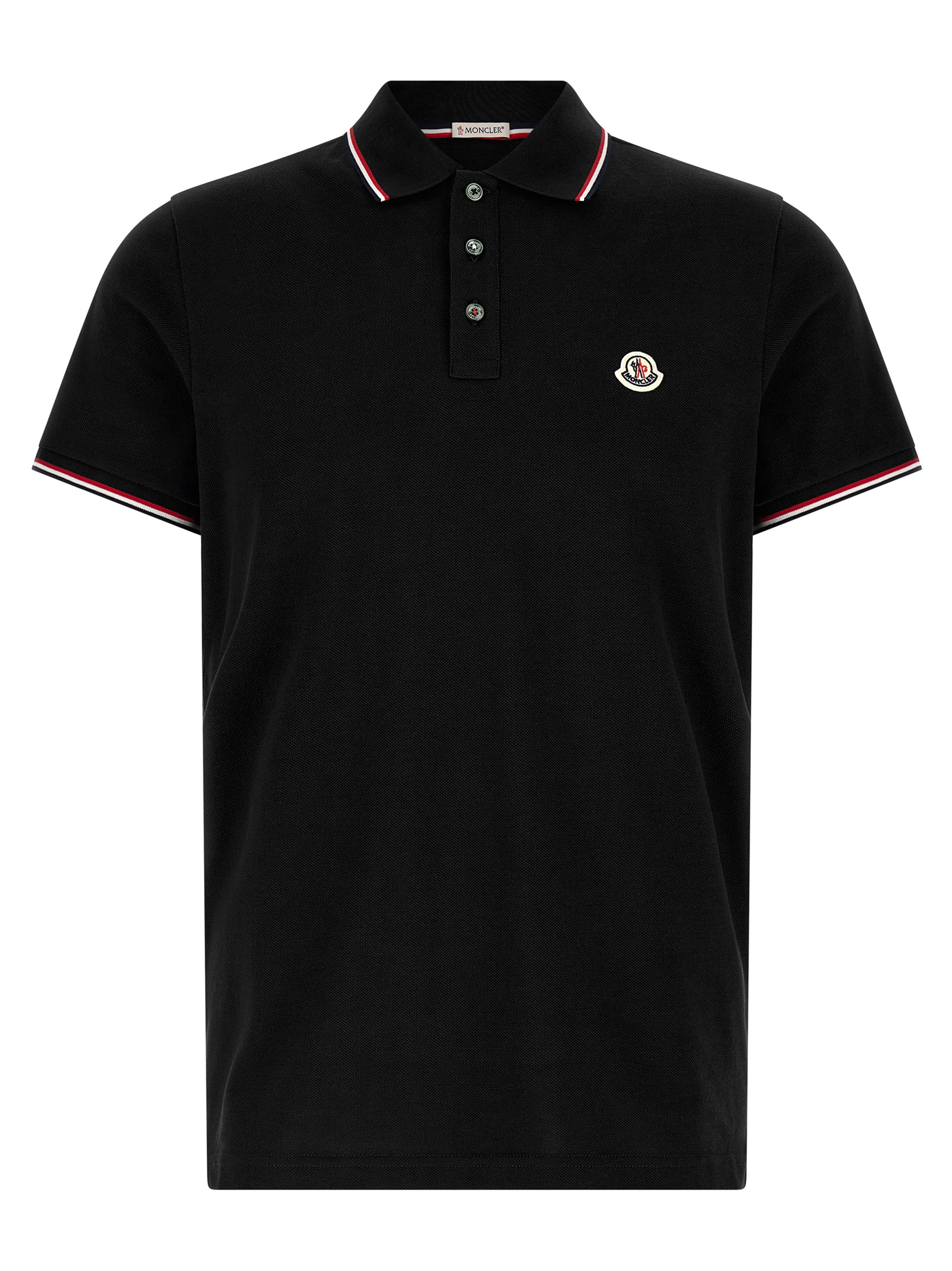 Tricolor detail polo shirt