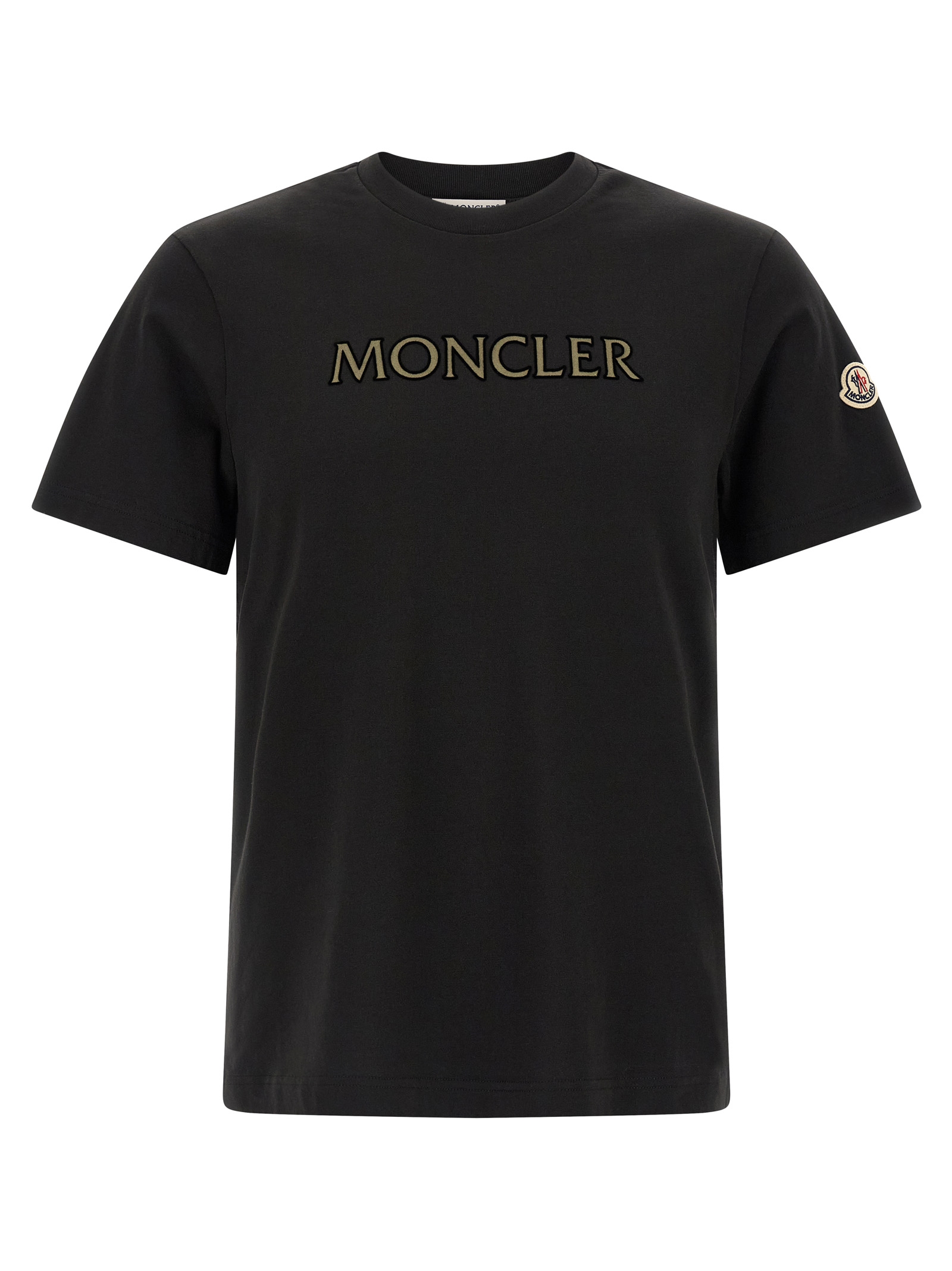 Flocked logo T-shirt