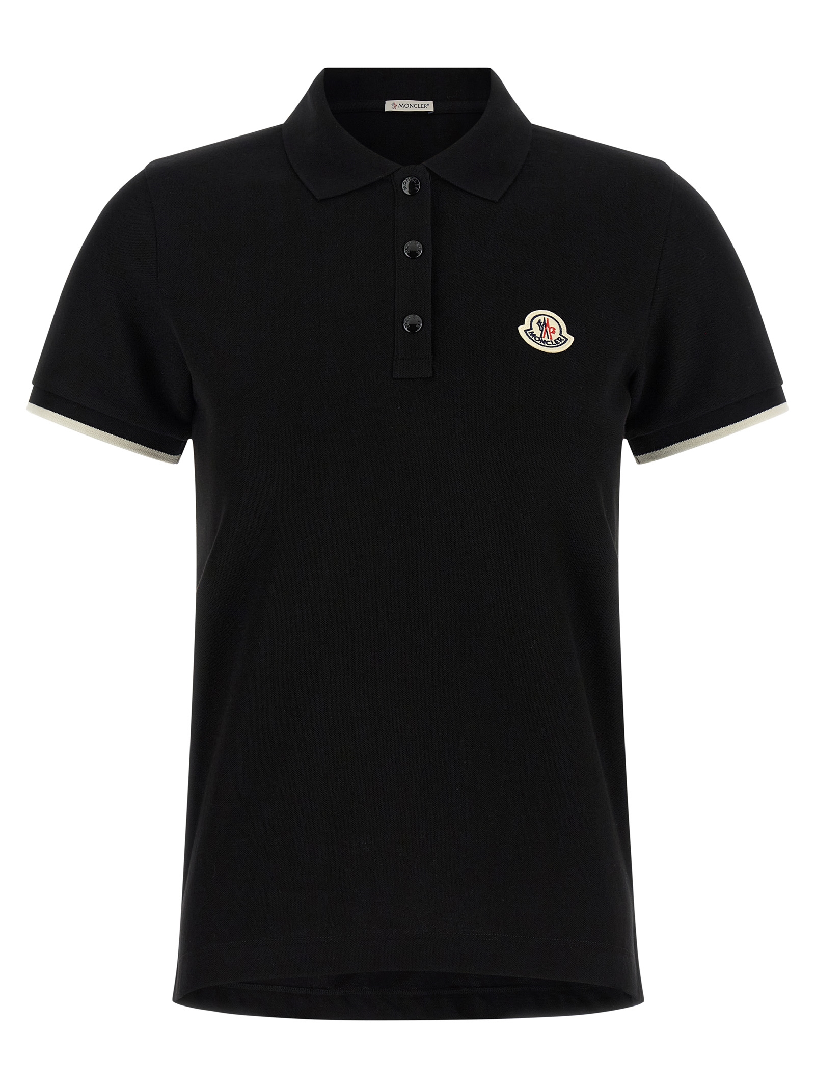 Logo patch polo shirt