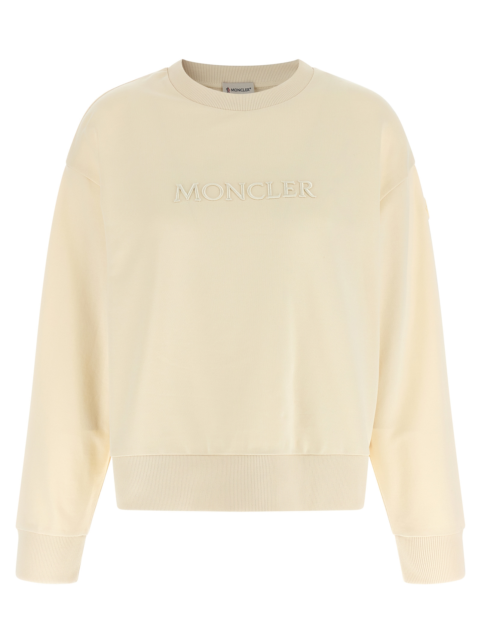 Logo embroidery sweatshirt