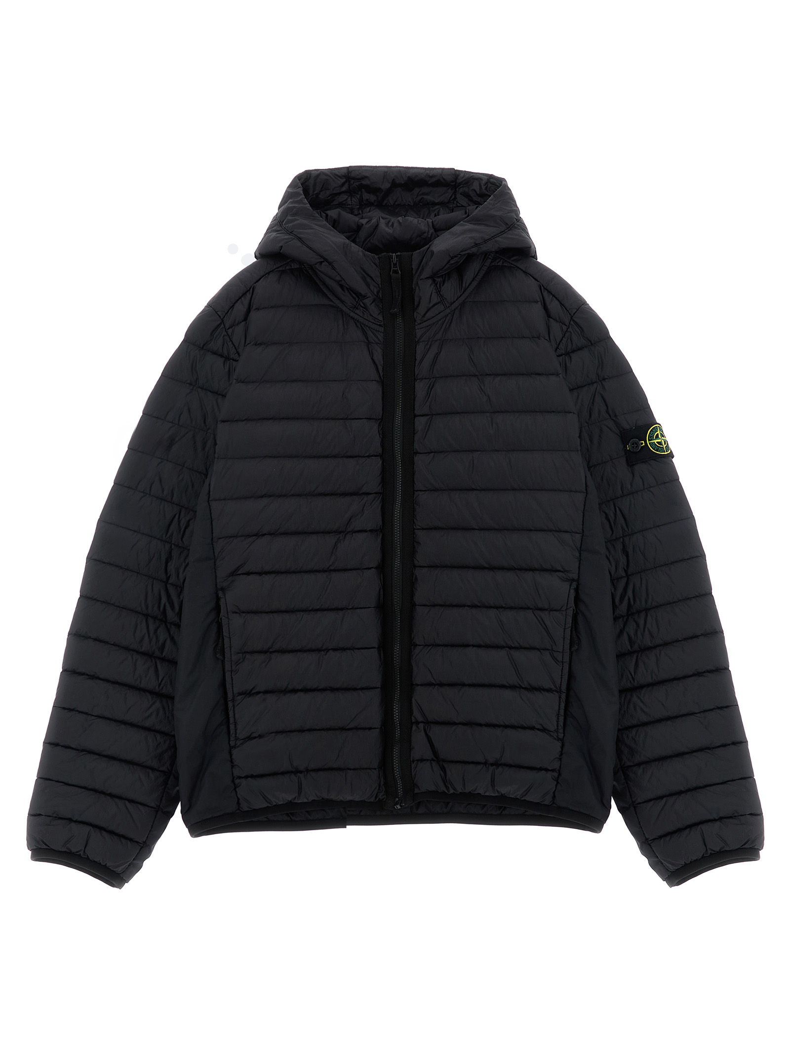 Hooded down jacket